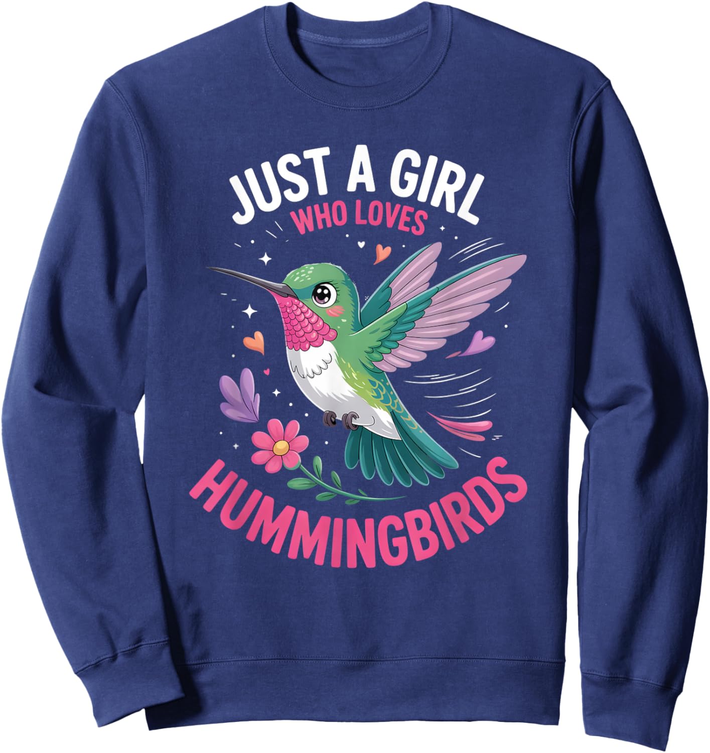 Girls Hummingbird Sweatshirt - Sweatshirt | Navy