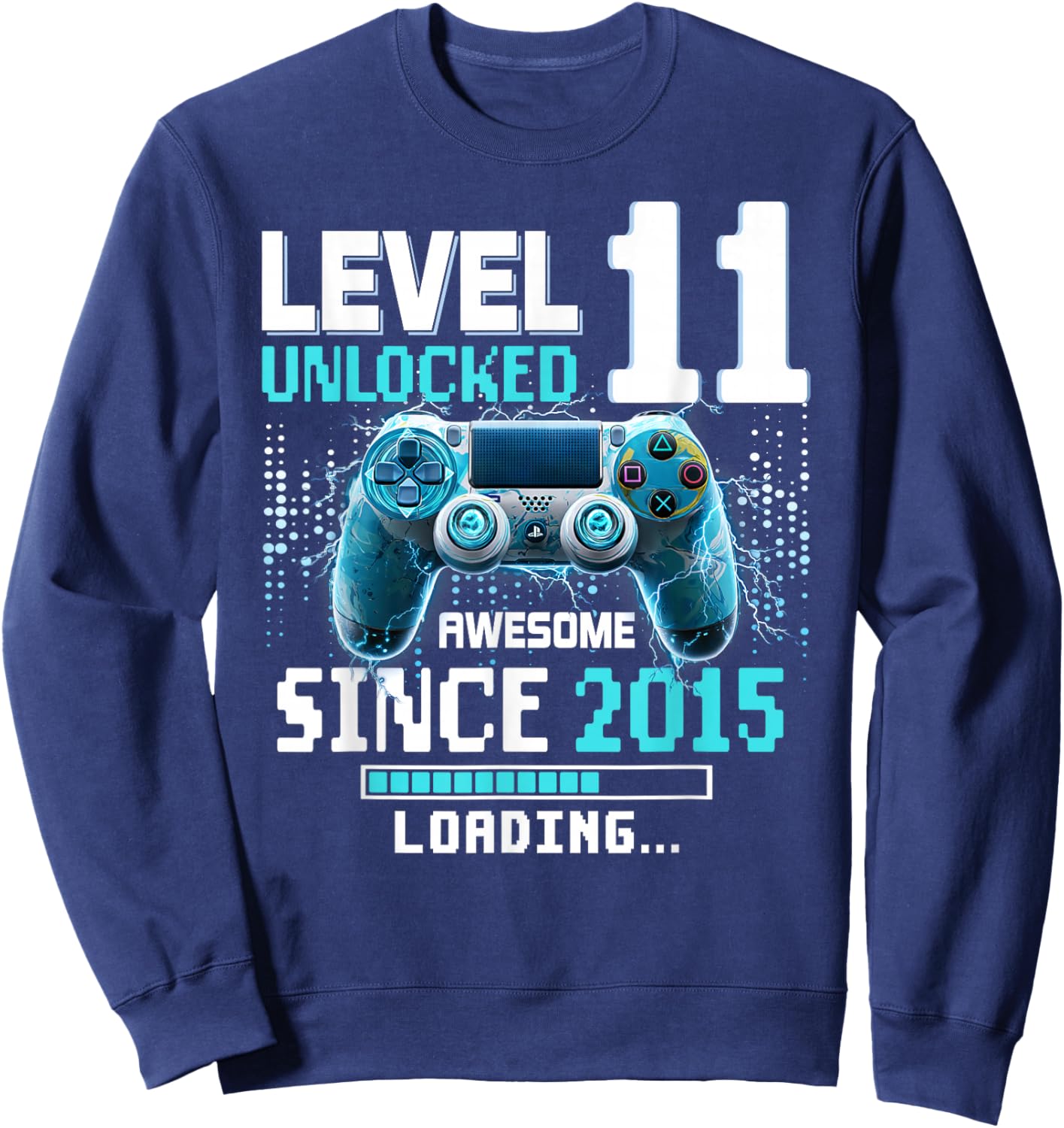 Level 11 freigeschalteter 11. Videospiel-Geburtstag Sweatshirt - Sweatshirt | Navy