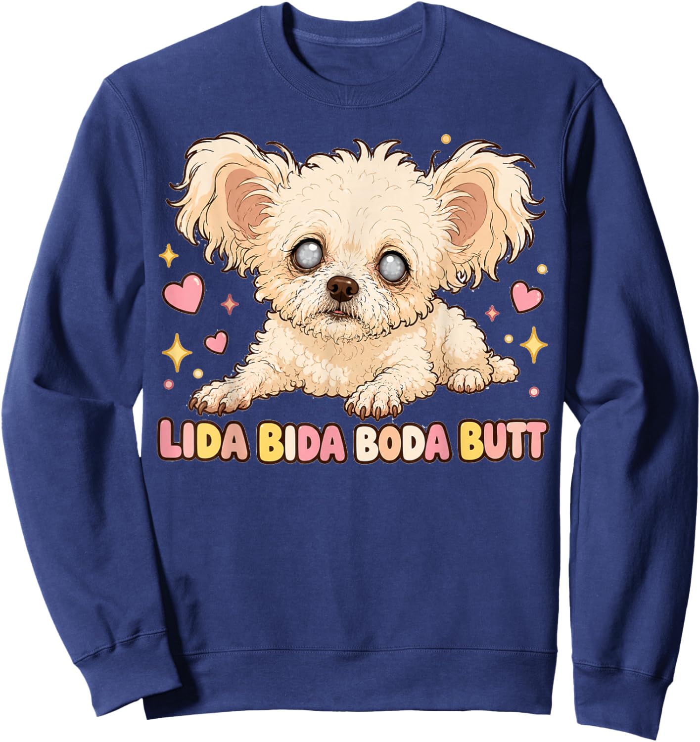 LIDA Bida Boda Butt Old Dog Debra Chihuahua Sweatshirt - Sweatshirt | Navy