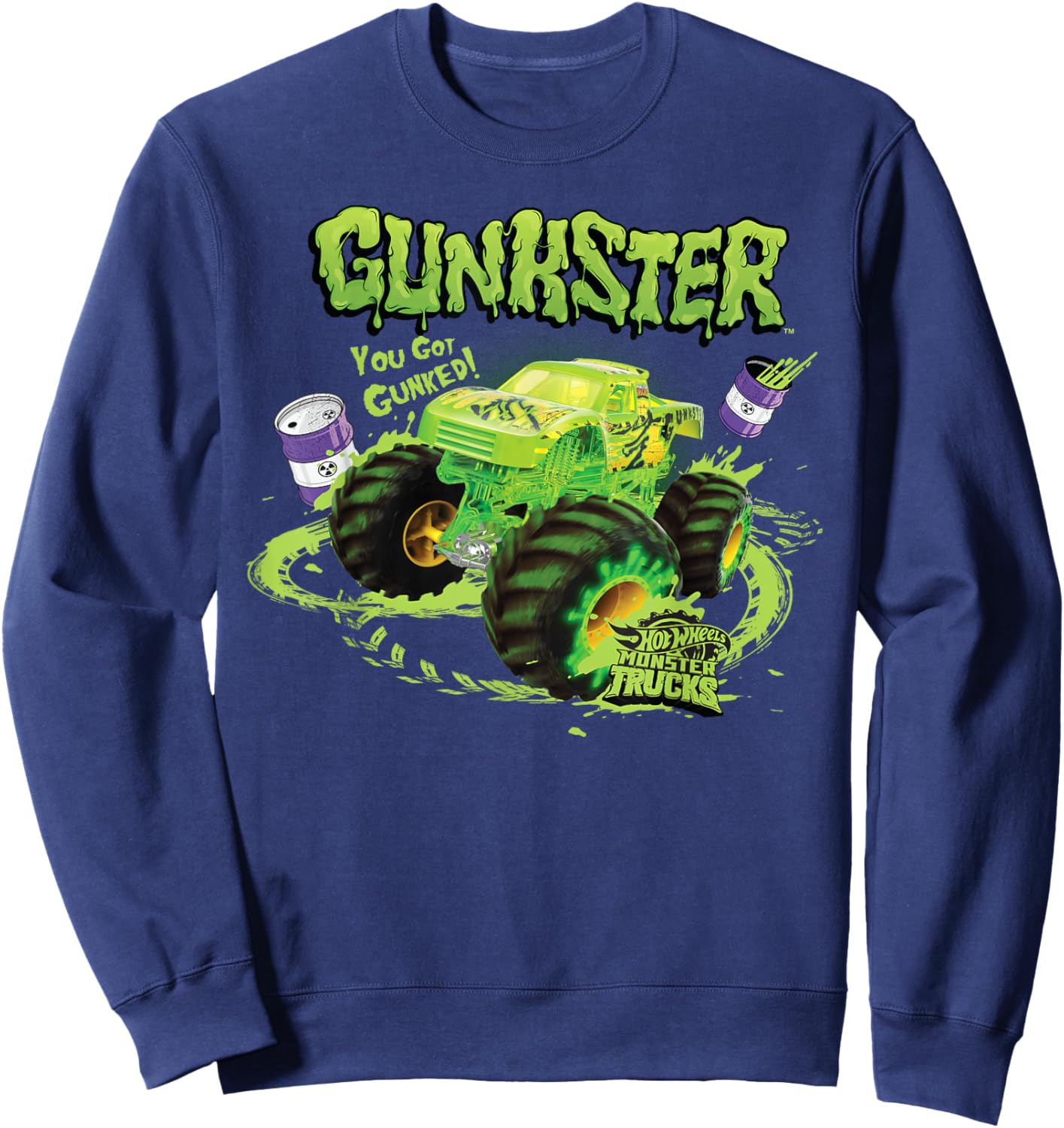 Hot Wheels Monster Trucks - Gunkster Sweatshirt - Sweatshirt | Navy