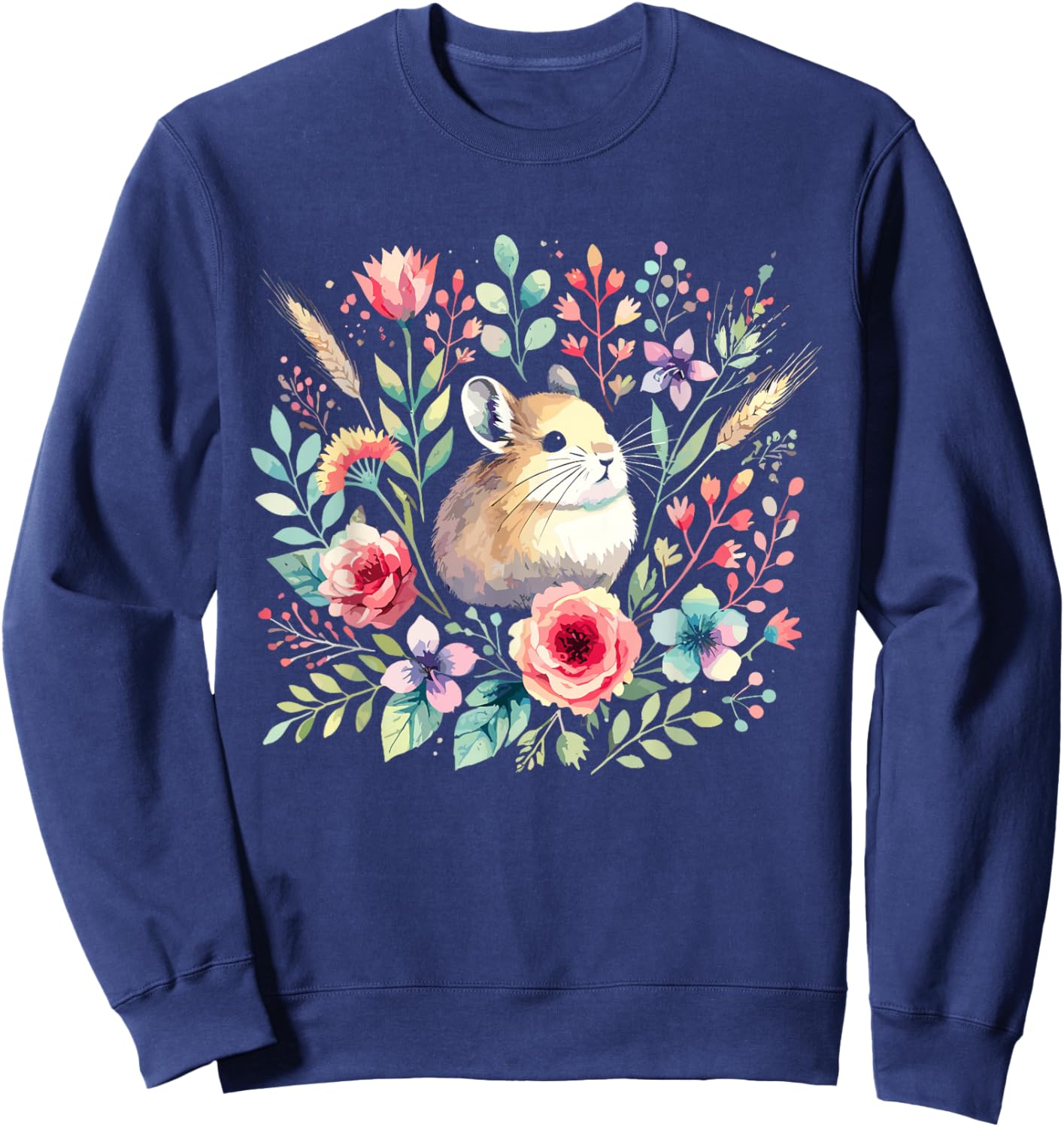 Adorable American Pika Habitat And Conservation Design Sweatshirt - Sweatshirt | Navy