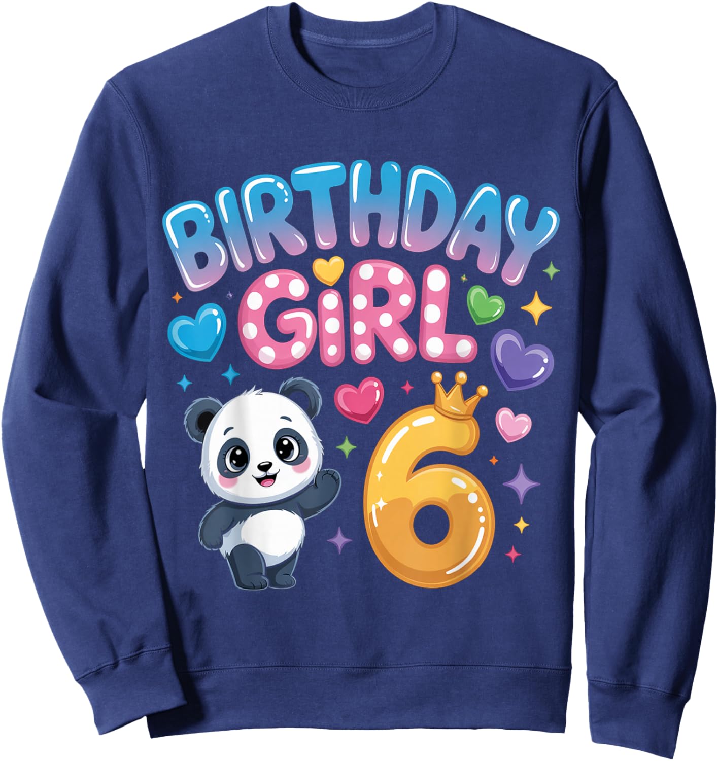 It's My Birthday Panda Sweatshirt - Sweatshirt | Navy