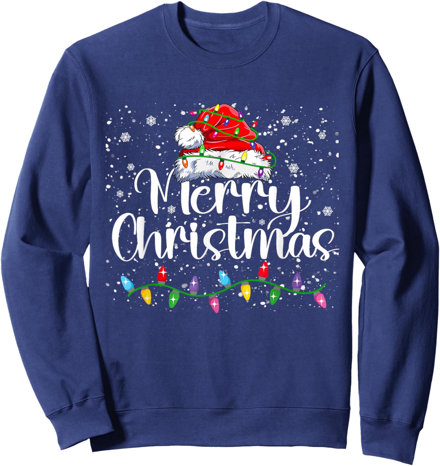 Merry Christmas Family Funny Christmas Women Men Xmas Kids Sweatshirt - Sweatshirt | Navy