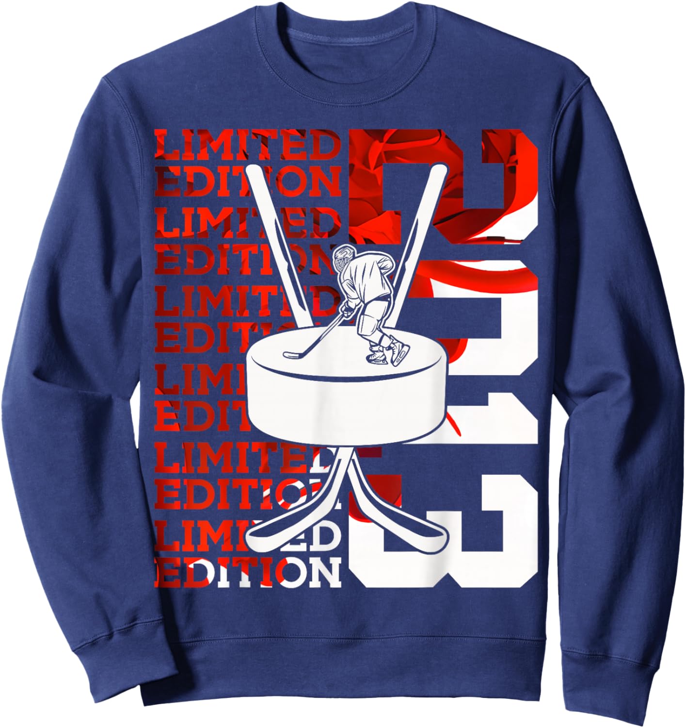 Limited Edition 2013 ICE Hockey 13TH Birthday Sweatshirt - Sweatshirt | Navy