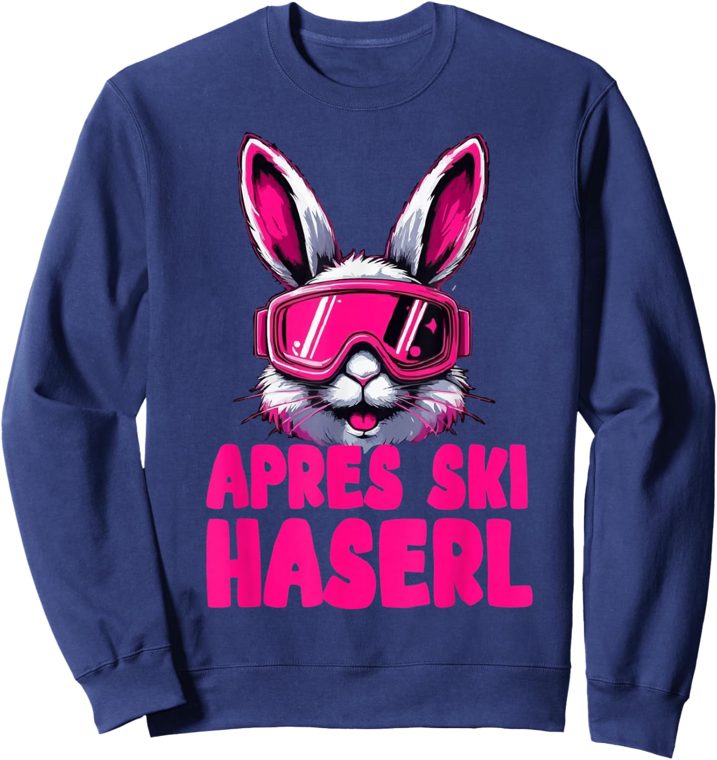 Après Ski Haserl Ski Rabbit Hüttengaudi Sweatshirt - Sweatshirt | Navy