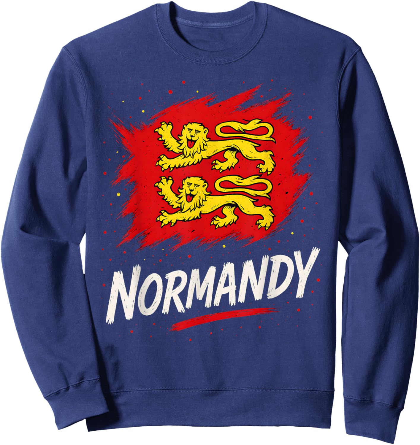 Normandy Flag Norman Pride Sweatshirt - Sweatshirt | Navy