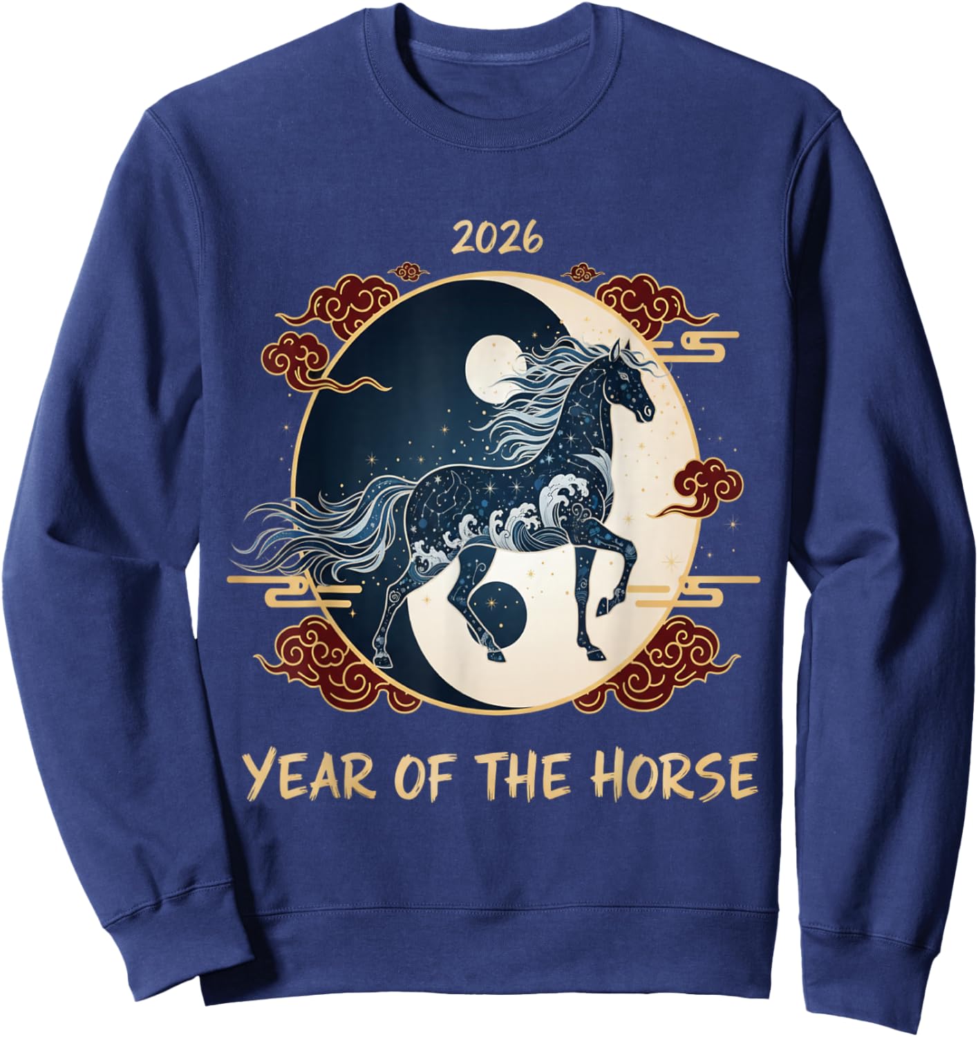Chinese New Year 2026 Year of the Horse Sweatshirt - Sweatshirt | Navy