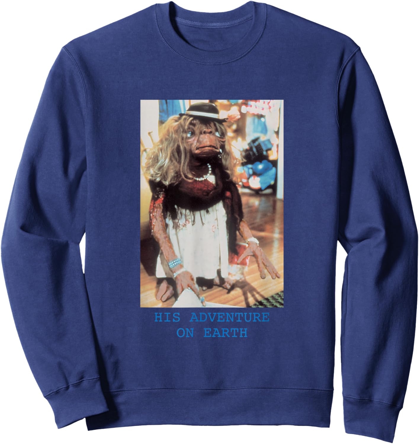 E.T. PAPL327 Extra Terrestrial Film Alien Adbventure des années 80 Sweatshirt - Sweatshirt | Navy