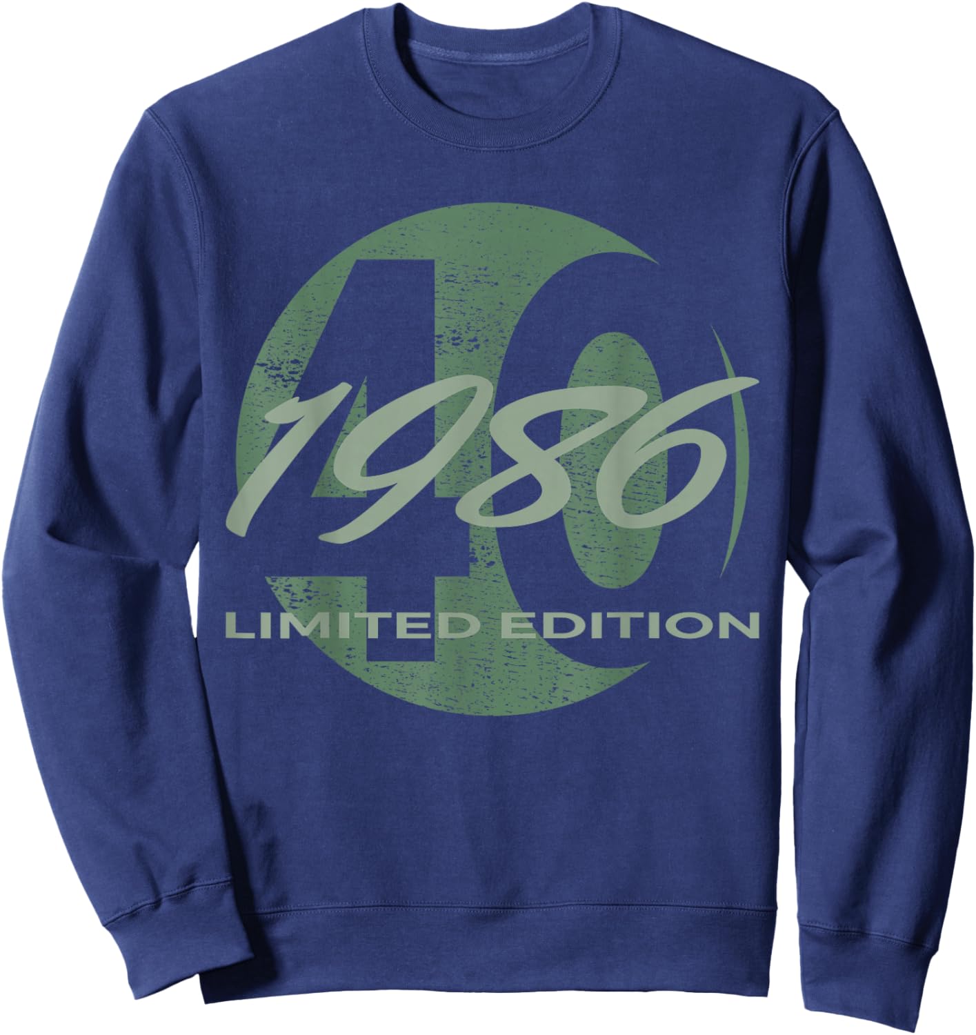 40th Birthday Man Woman 40 Years 1986 Funny Gift Sweatshirt - Sweatshirt | Navy