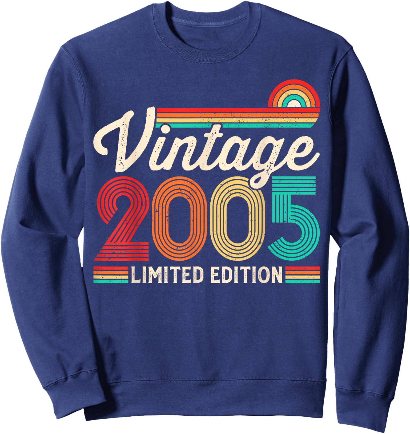 21st Birthday Boys Girls 21yr 2005 21 Years Old Birthday Sweatshirt - Sweatshirt | Navy
