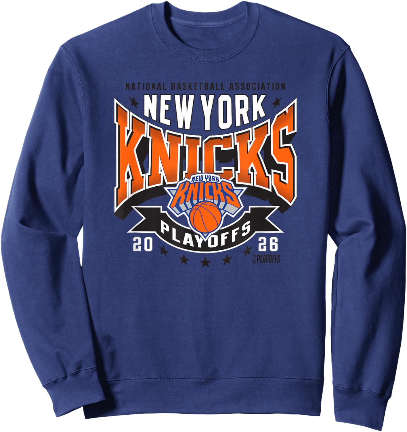 NBA Official 2026 Playoffs New York Knicks Next Sweatshirt - Sweatshirt | Navy