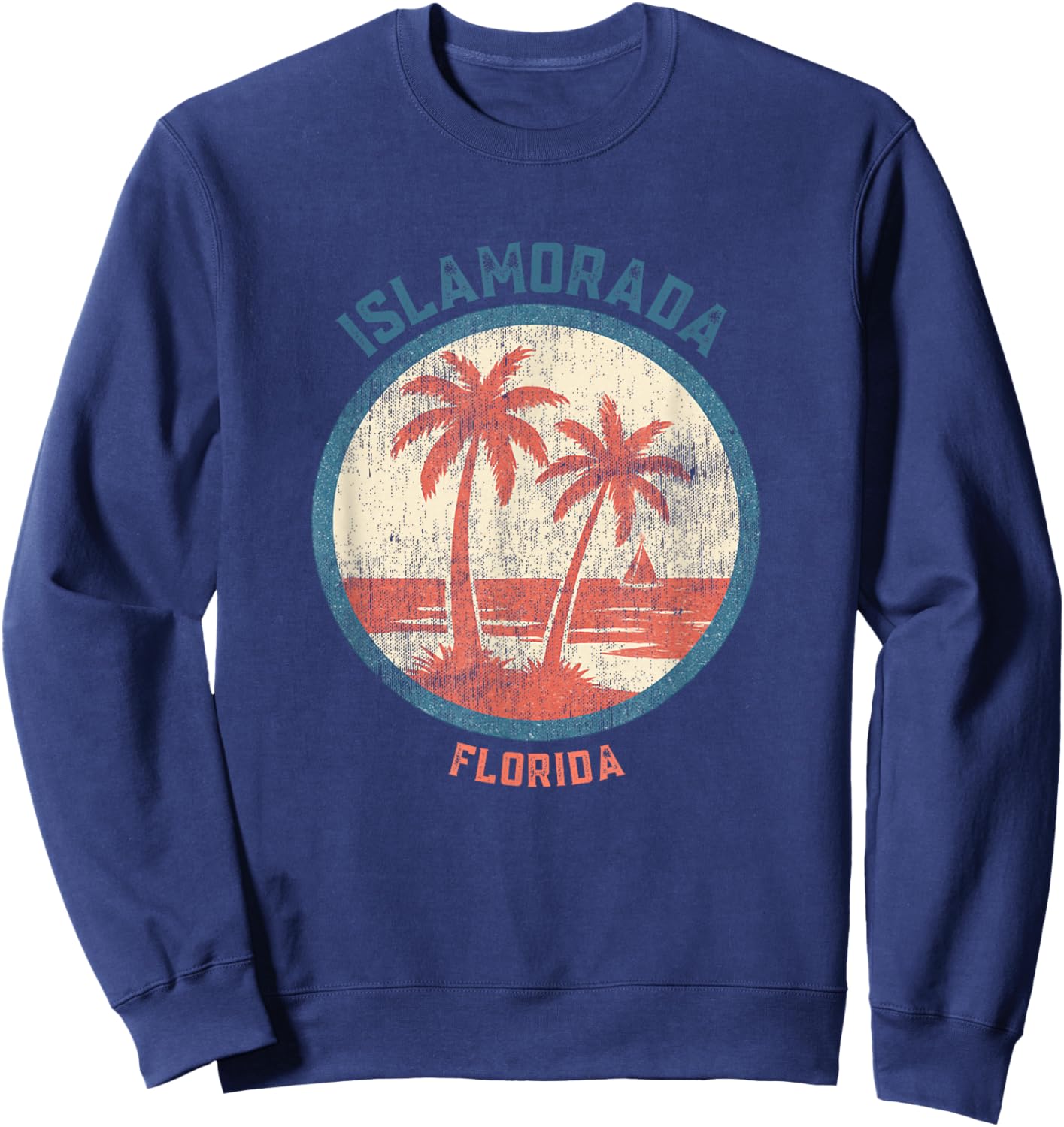 Islamorada Florida Retro Vintage Souvenir Gift Sweatshirt - Sweatshirt | Navy
