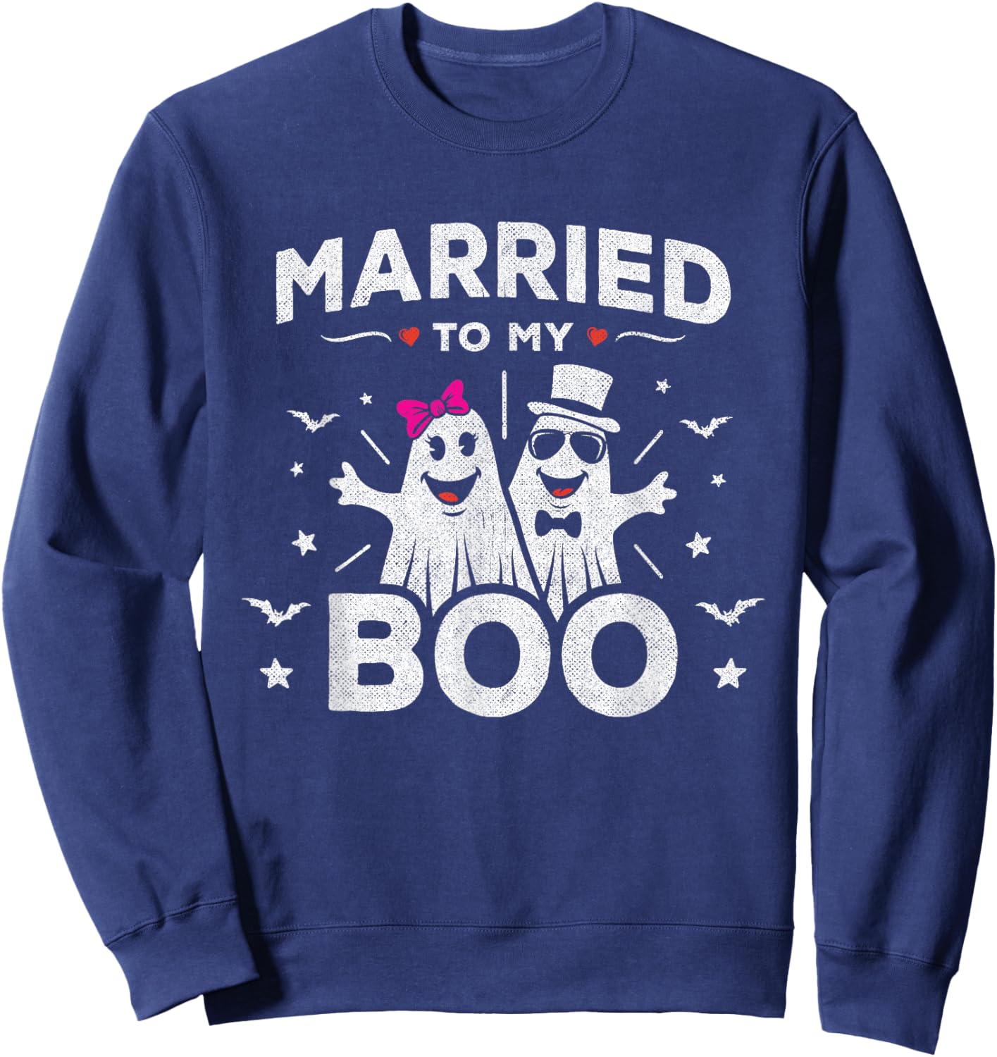 Marriage Wedding Anniversary - Just Married October Wedding Sweatshirt - Sweatshirt | Navy