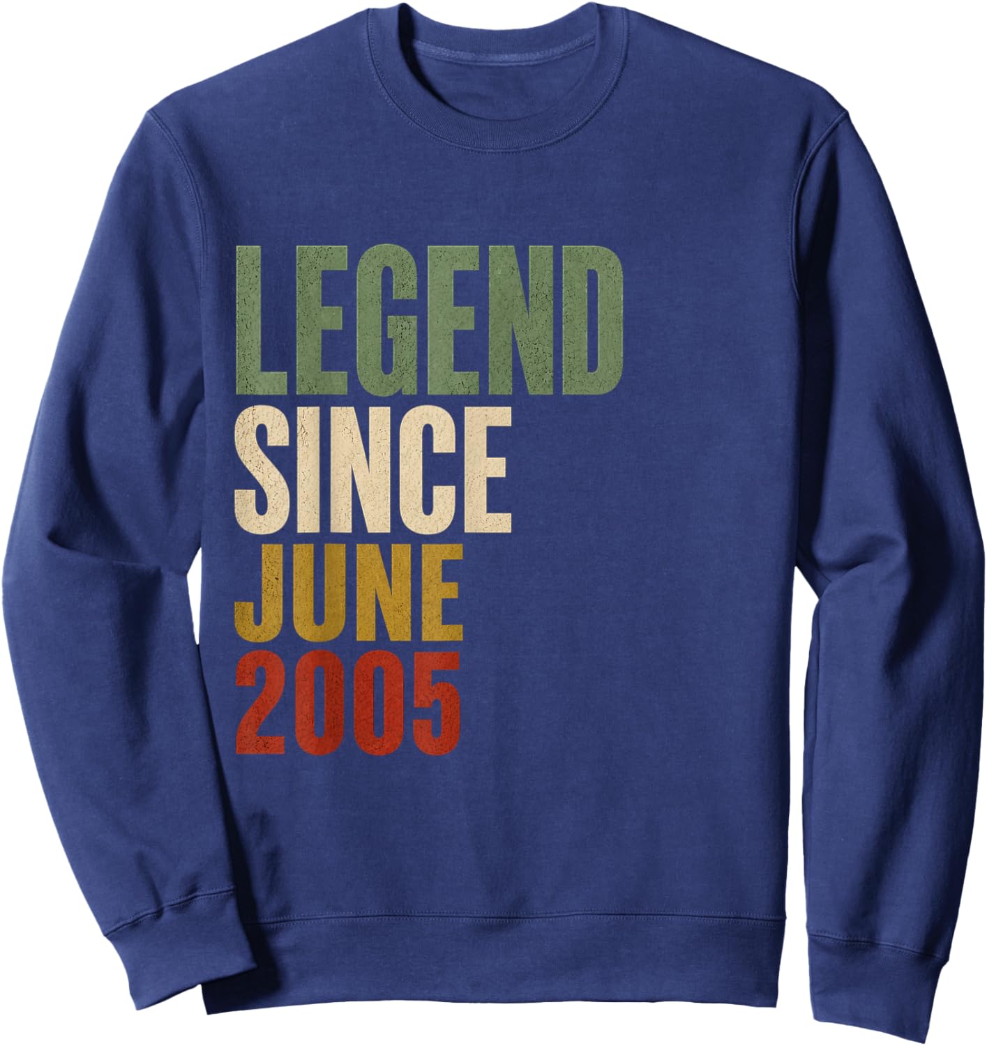 21 Years Old Legend Since May 2005 21st Birthday Gifts Sweatshirt - Sweatshirt | Navy