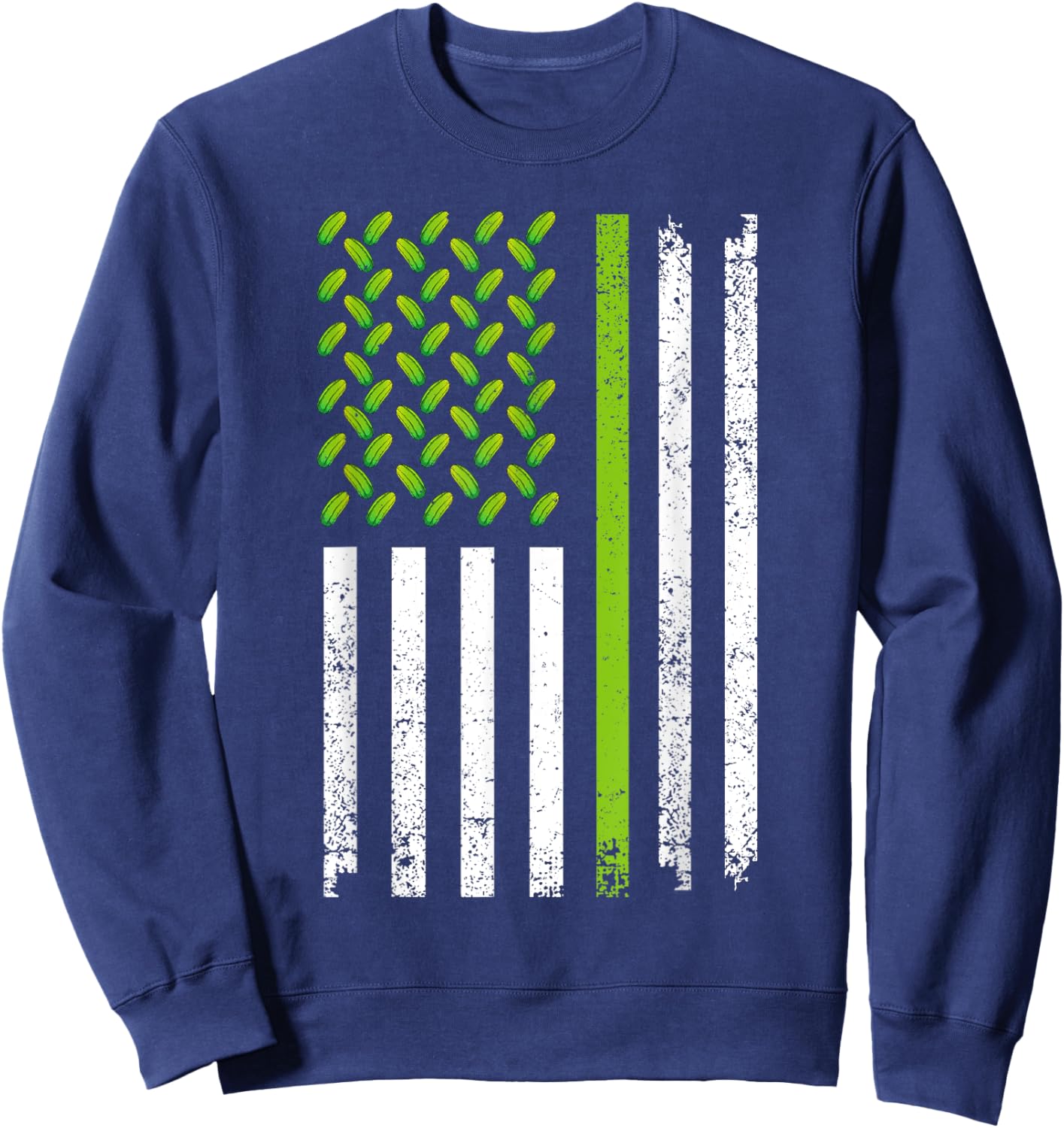 Cool Pickle Art Women Kids Gag Dill Pickle Costume Sweatshirt - Sweatshirt | Navy