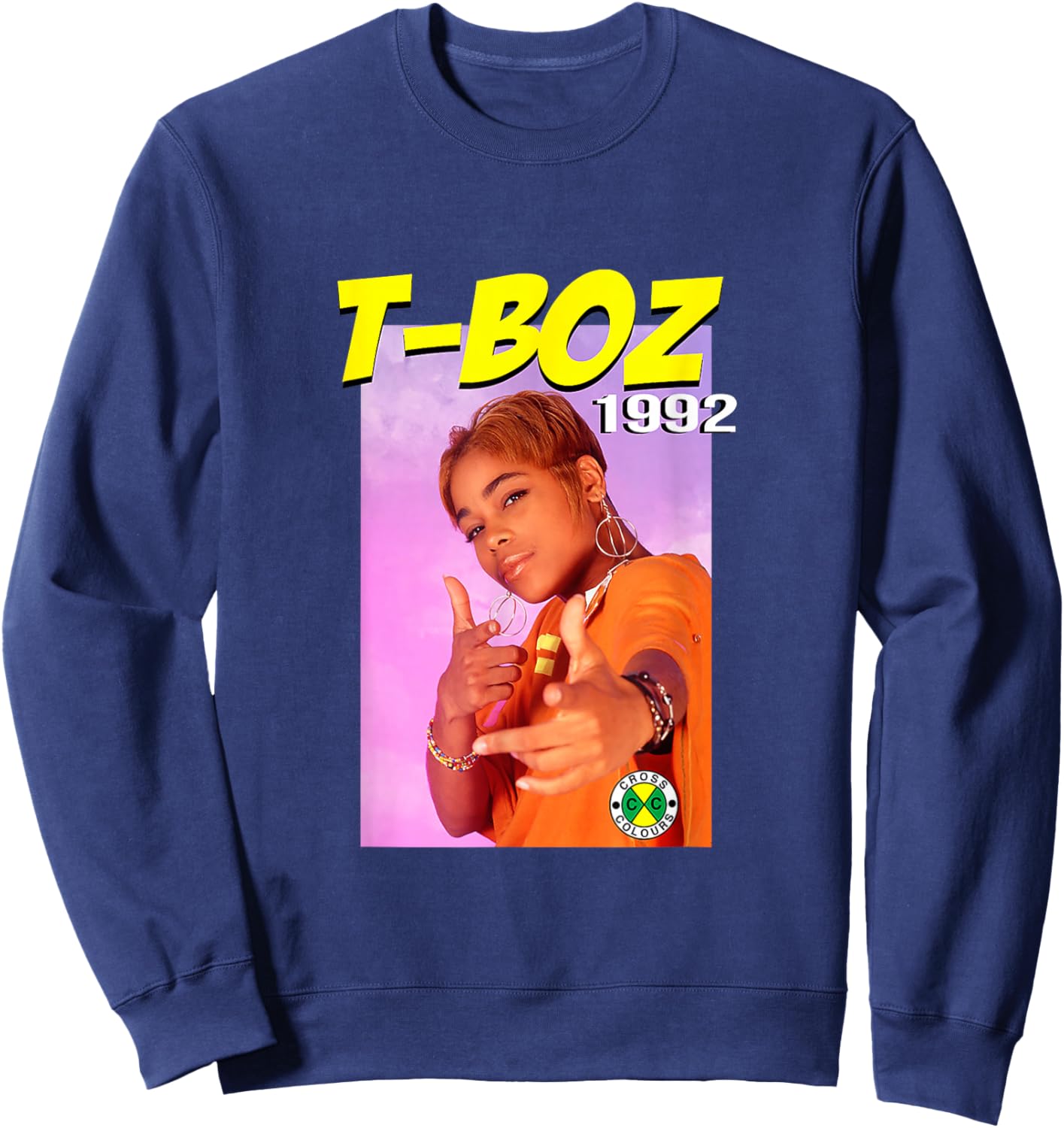 T-Boz | R&B and Hip Hop 1990's Artist | 1992 Album Cover Sweatshirt - Sweatshirt | Navy