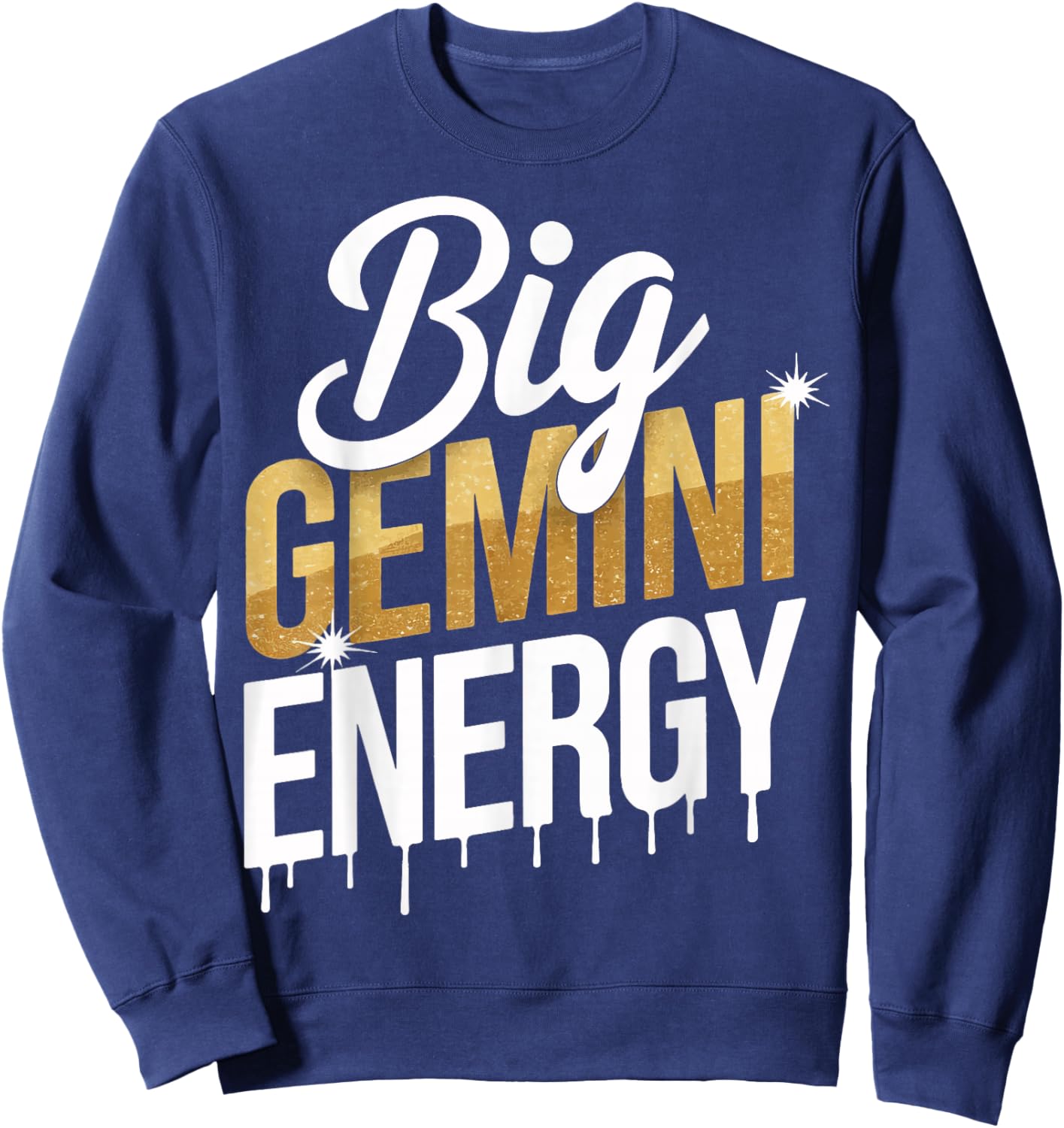 Big Gemini Energy Sweatshirt - Sweatshirt | Navy