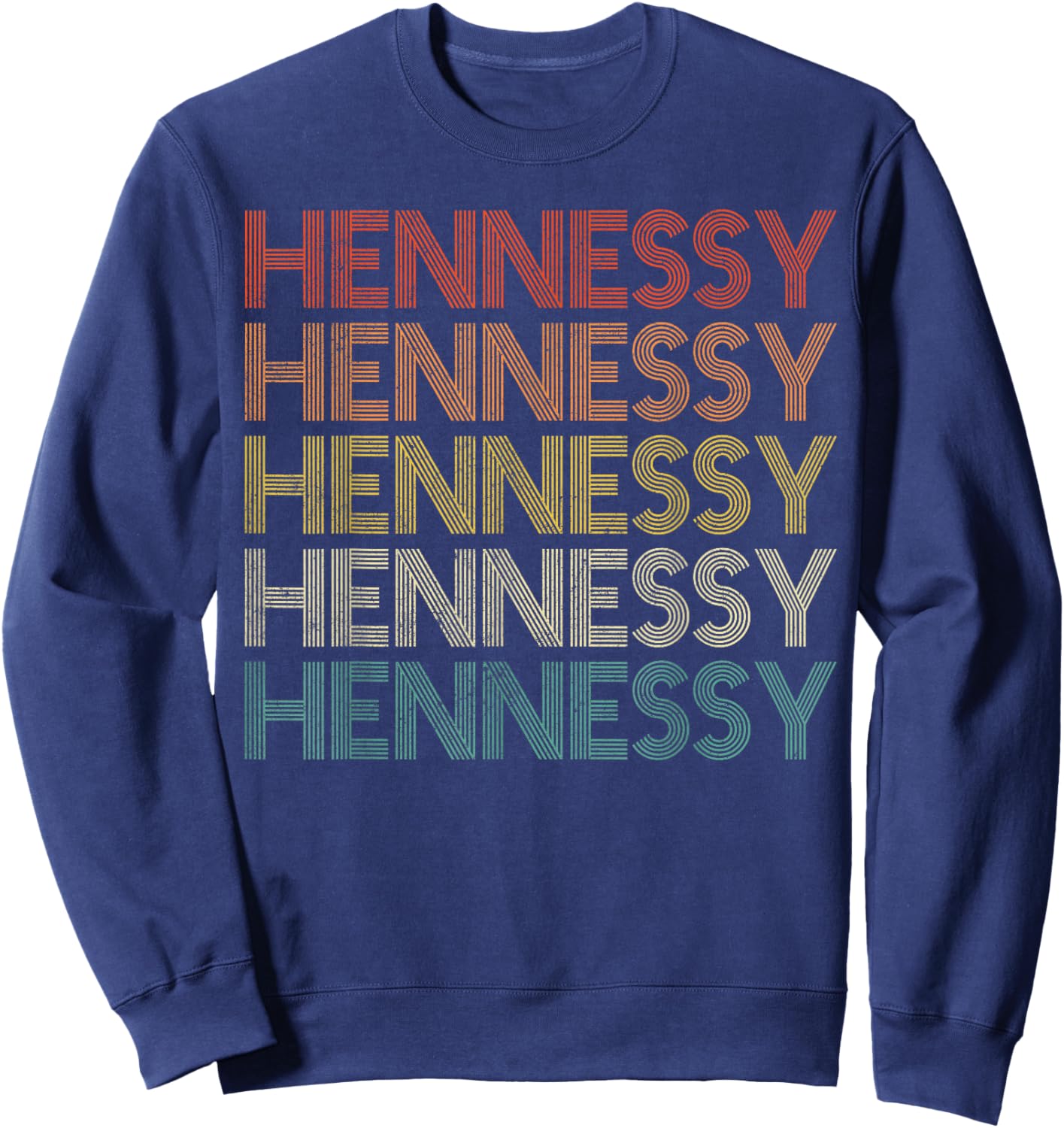 Hennessy Retro Vintage Sweatshirt - Sweatshirt | Navy