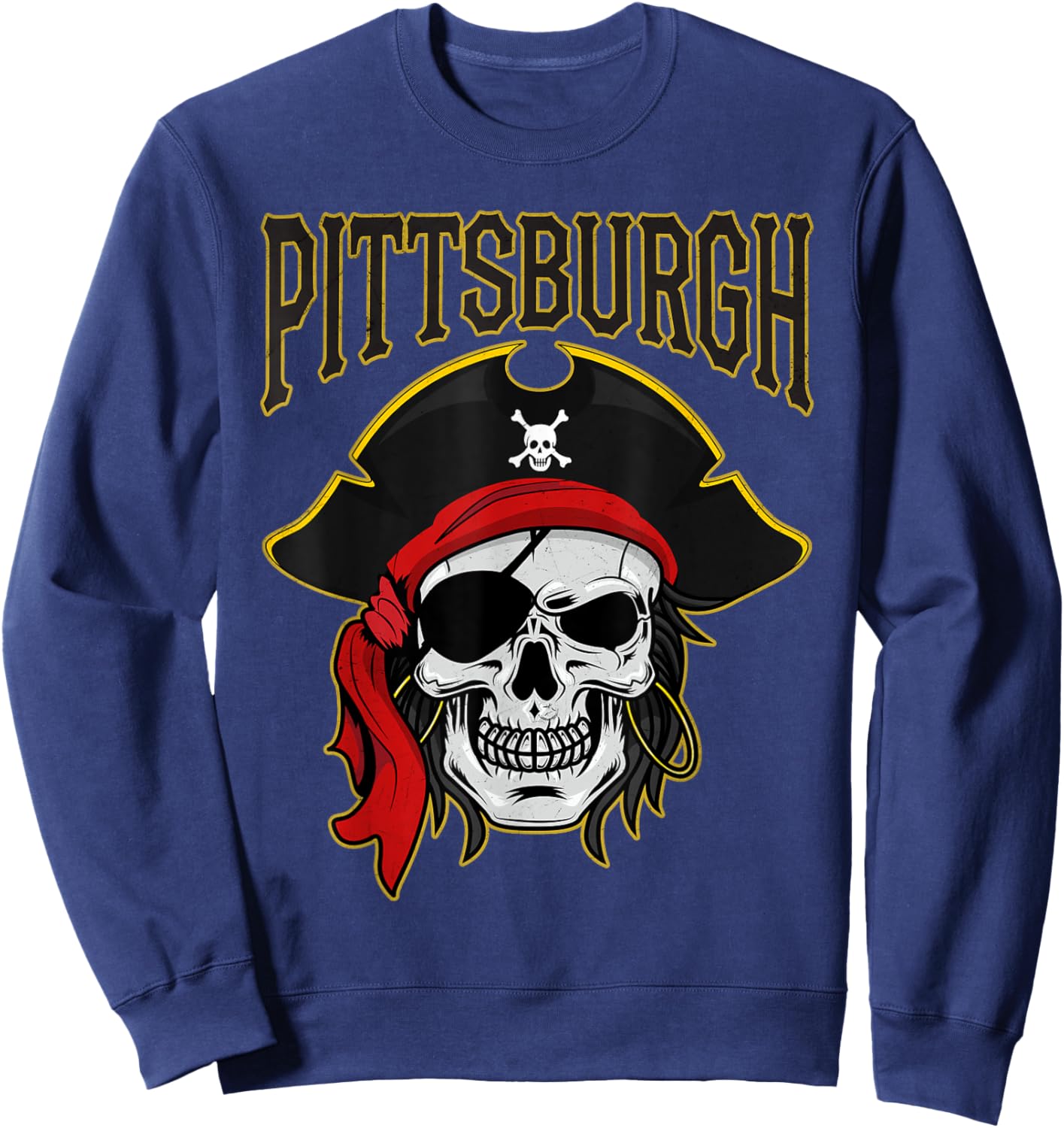 Pittsburgh Pride Family Name Personalized Outfits Happily Sweatshirt - Sweatshirt | Navy