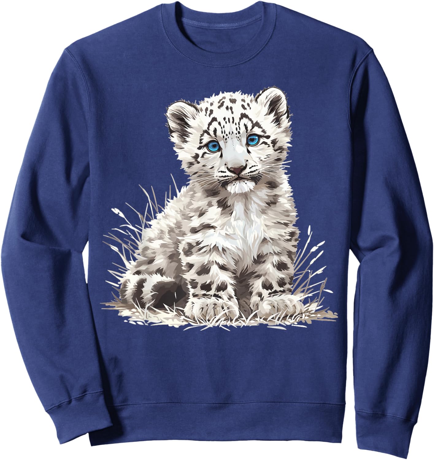 Snow Leopards Lovers Snow Leopard Sweatshirt - Sweatshirt | Navy
