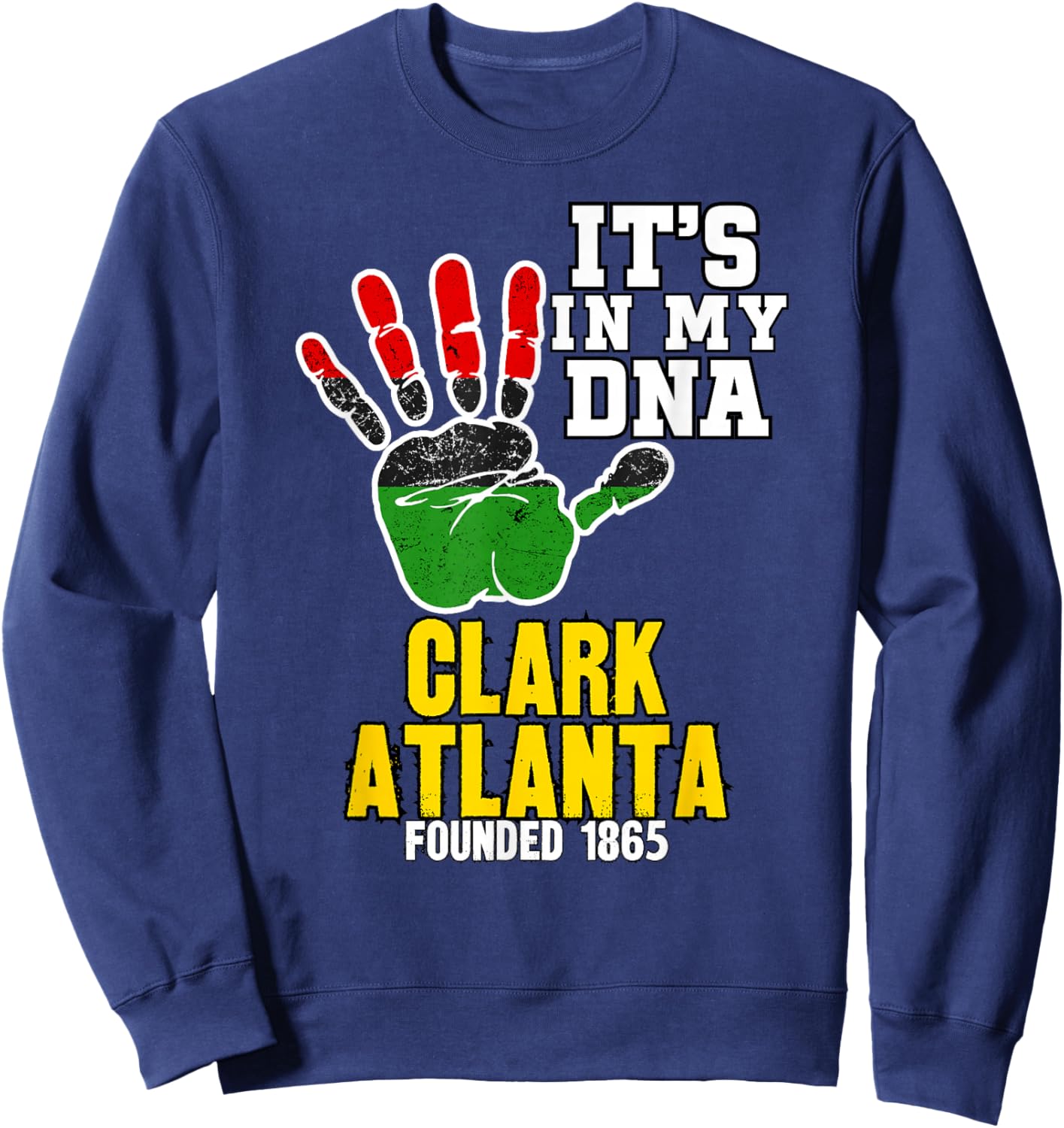 Clark Atlanta, CAU, Souvenir HBC Design Sweatshirt - Sweatshirt | Navy