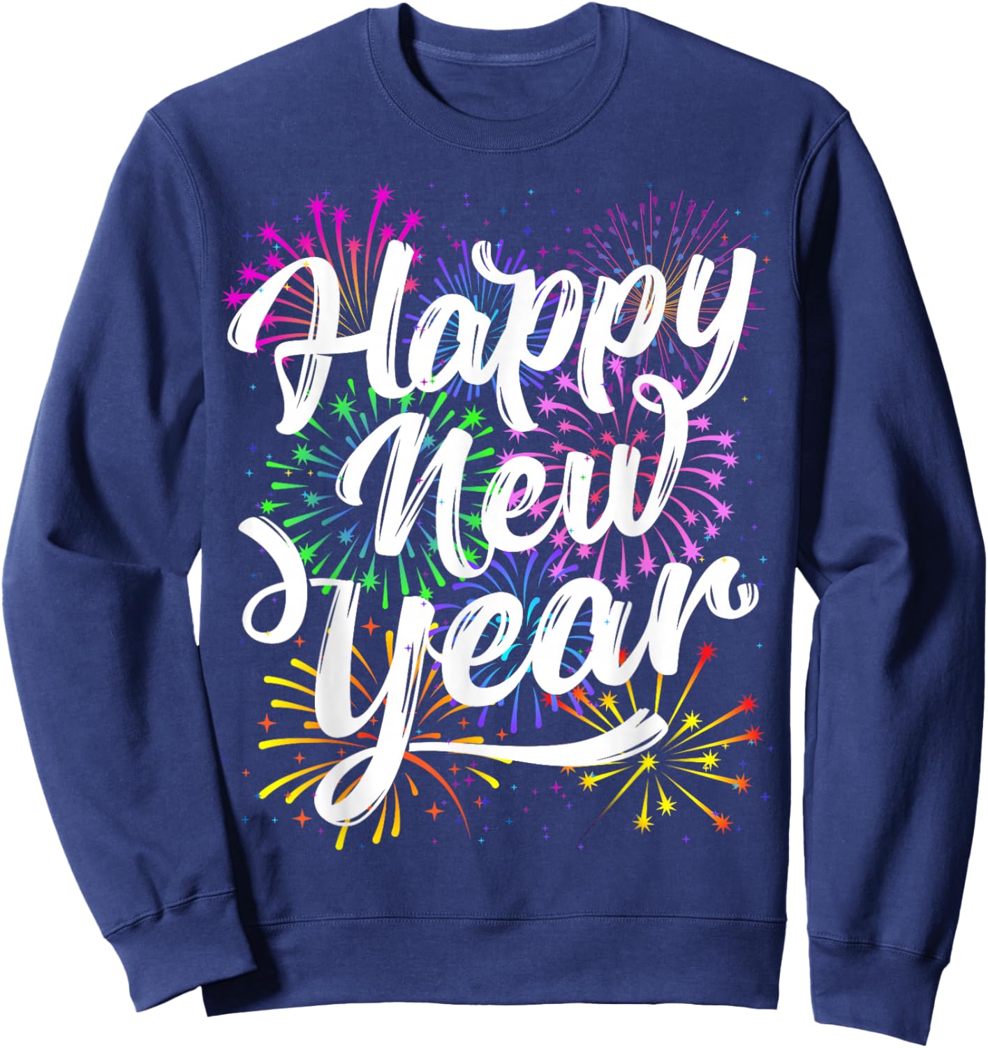 Happy New Year Party Supplies 2026 Family Matching Fireworks Sweatshirt - Sweatshirt | Navy