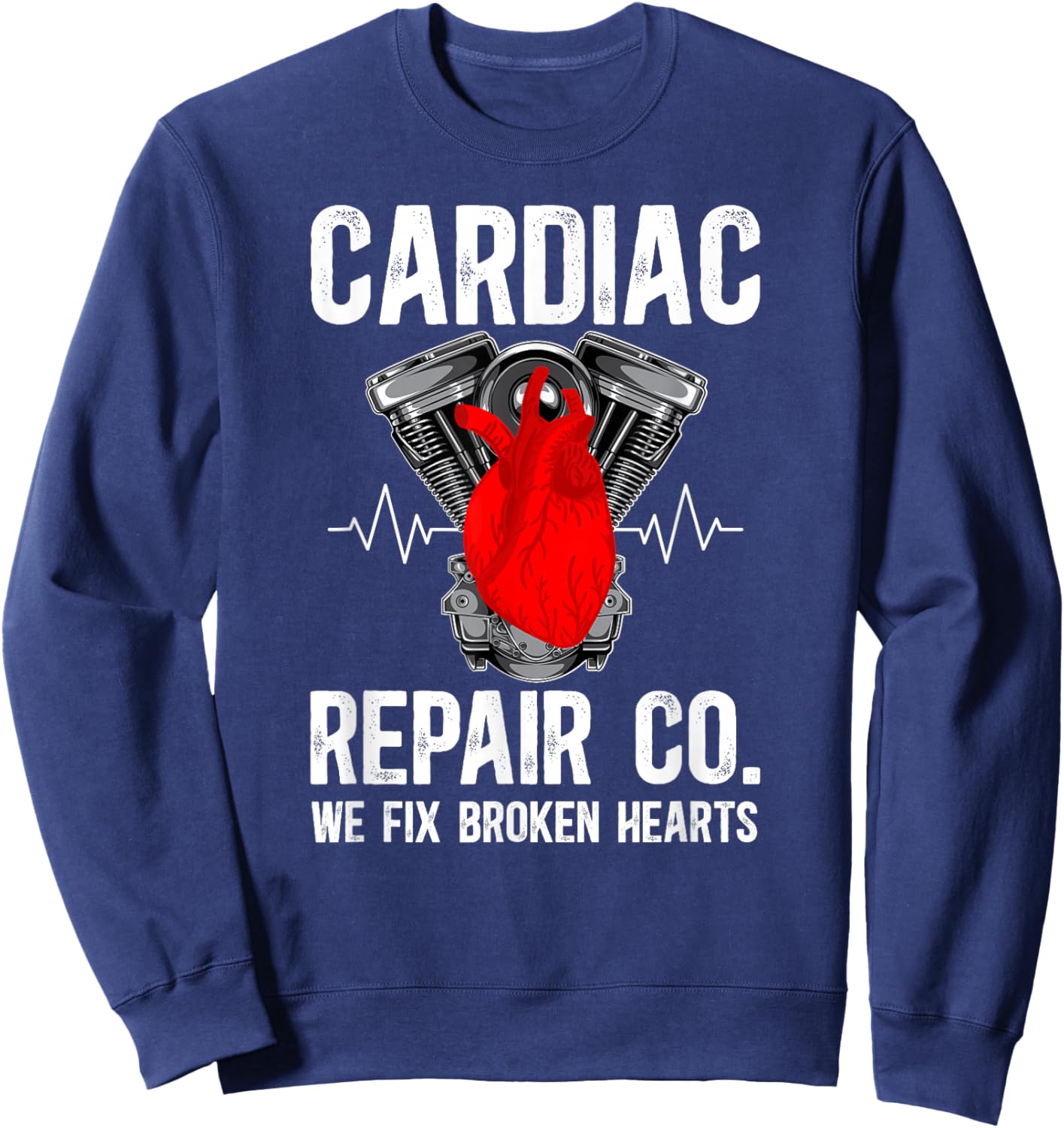 Cardiac Repair Co Cath Lab Technologist Cath Laboratory Tech Sweatshirt - Sweatshirt | Navy