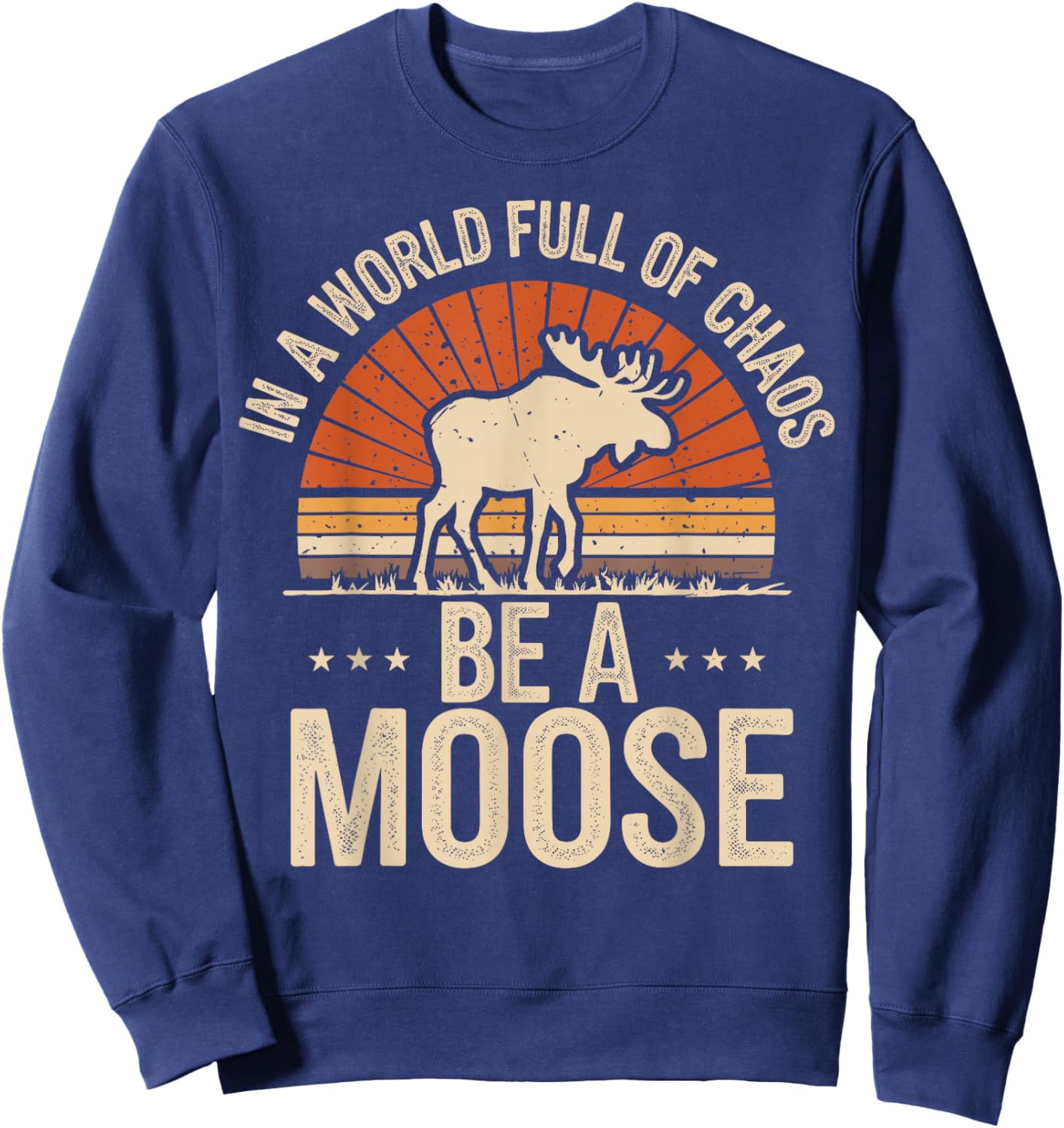 Be A Moose Sweatshirt - Sweatshirt | Navy