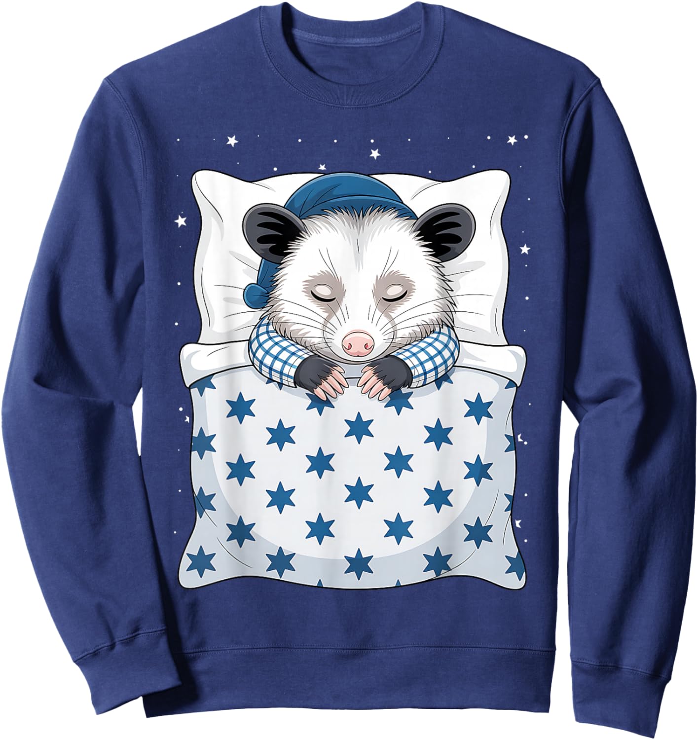 Funny Sleepy Possum Pajama Women Men Kids Boys and Girls Sweatshirt - Sweatshirt | Navy