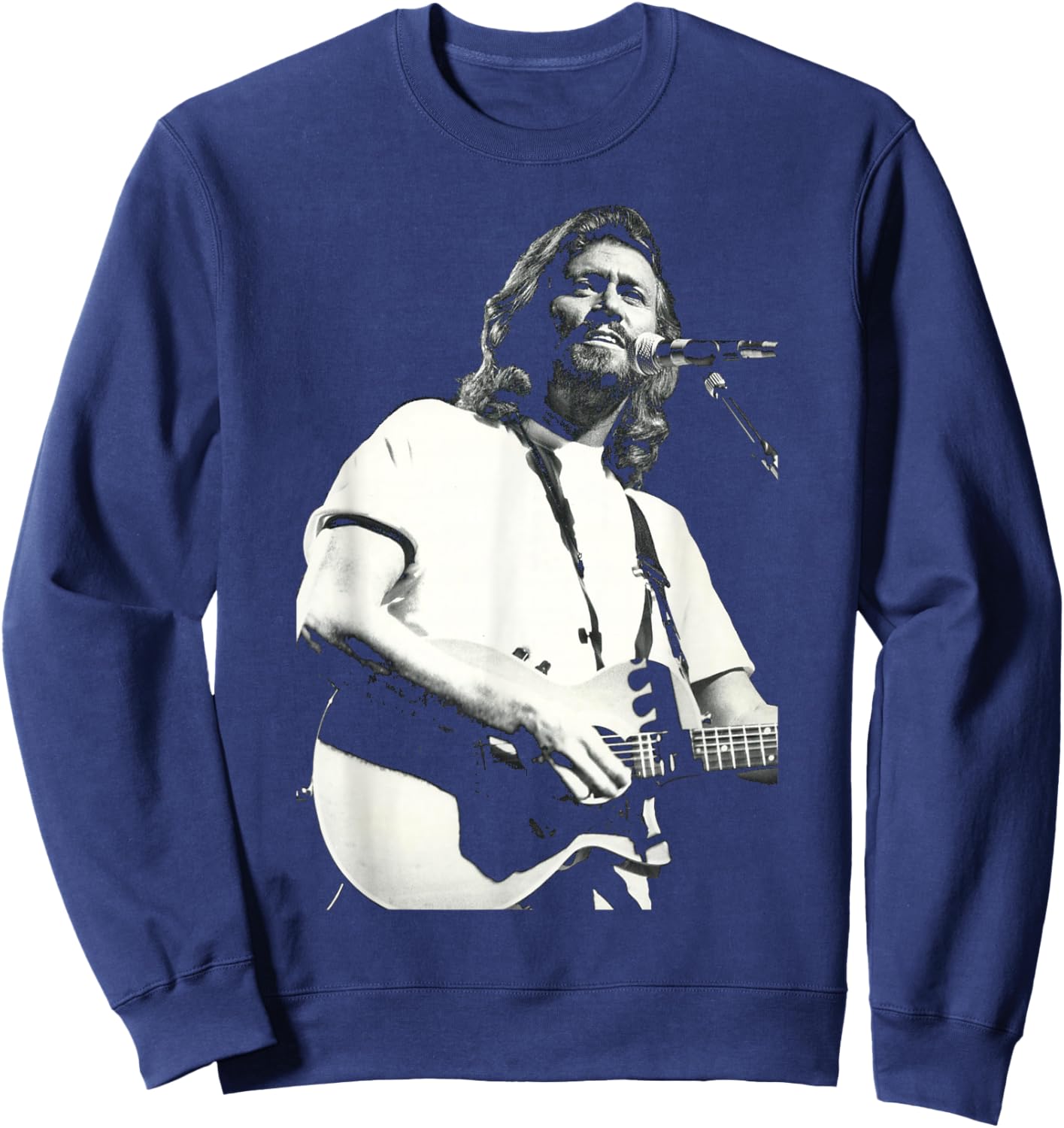 Barry Gibb Bee Gees One for All World Tour 1989 Sweatshirt - Sweatshirt | Navy