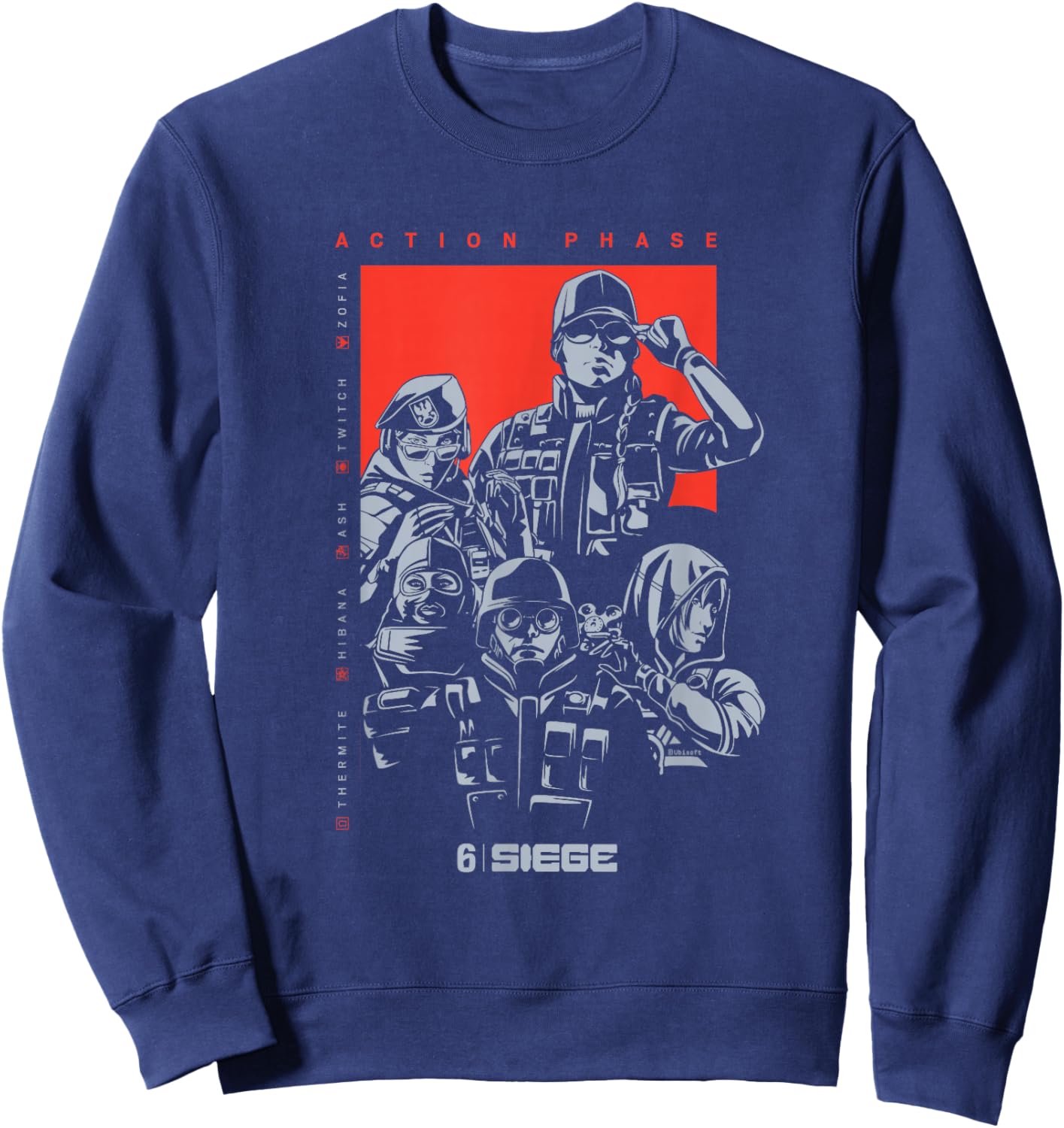 Six Siege Action Offiziell lizenziert Sweatshirt - Sweatshirt | Navy