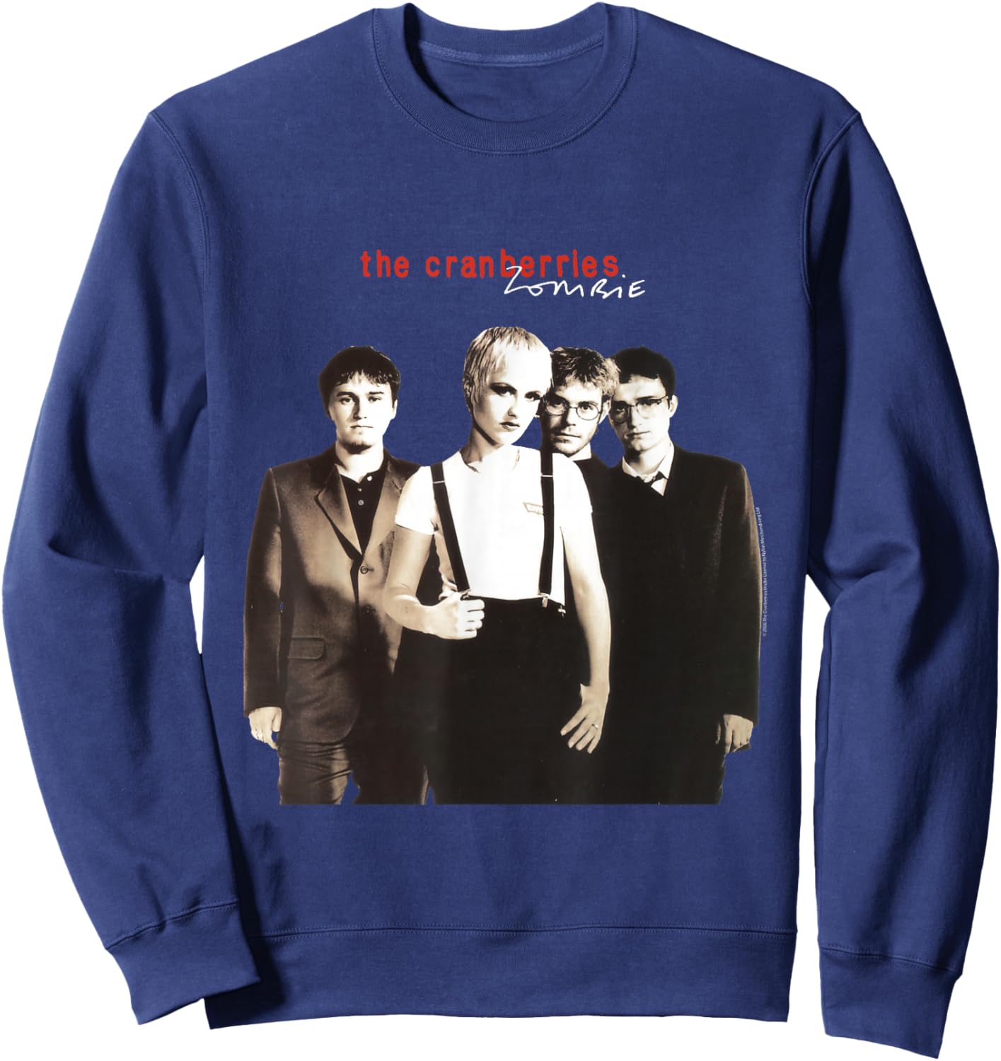 Official Cranberries Zombie Alternative Band Retro Music Sweatshirt - Sweatshirt | Navy