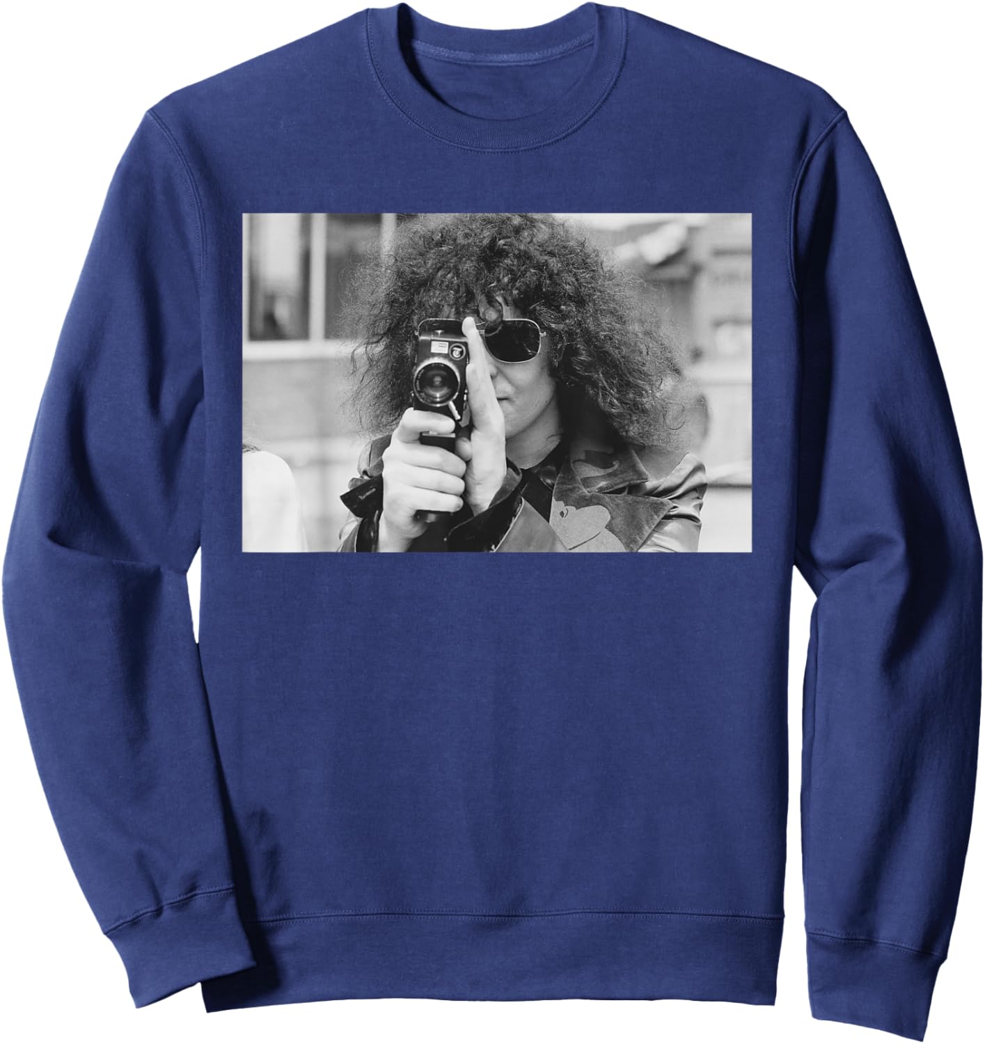 Marc Bolan of Rock Band T Rex with Camera 1972 Sweatshirt - Sweatshirt | Navy