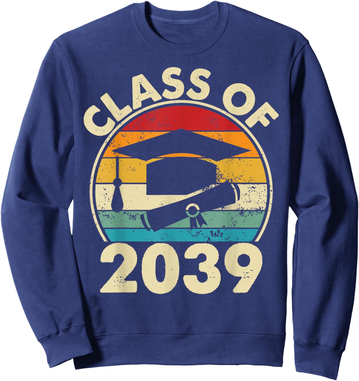 Class Of 2039 Pre-K Graduate Preschool Boys Girls Graduation Sweatshirt - Sweatshirt | Navy