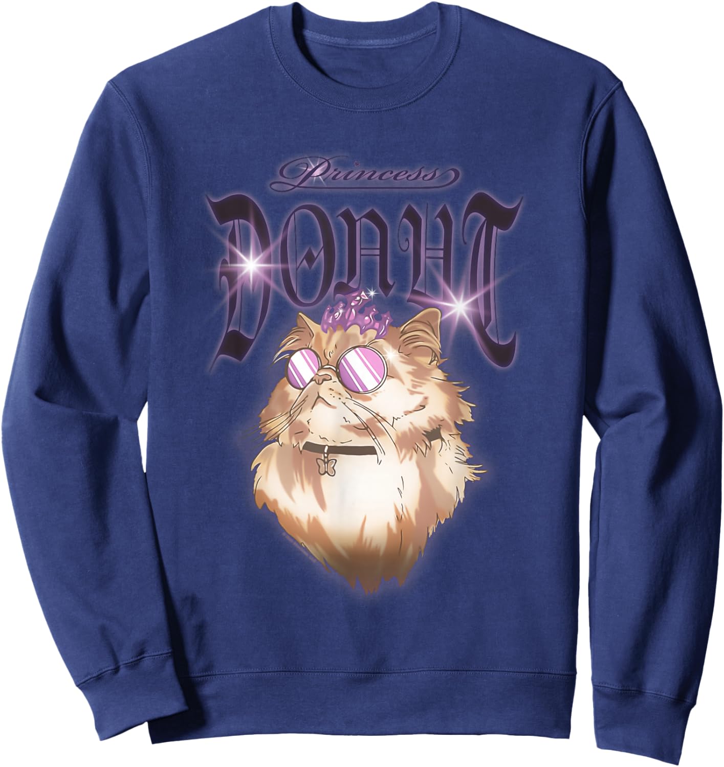 Airbrushed Princess Donut Book Series Sweatshirt - Sweatshirt | Navy