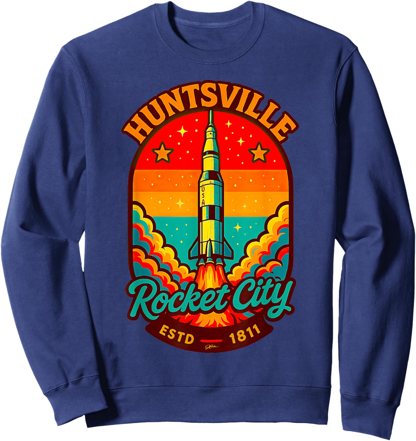 Huntsville, Alabama Sweatshirt - Sweatshirt | Navy