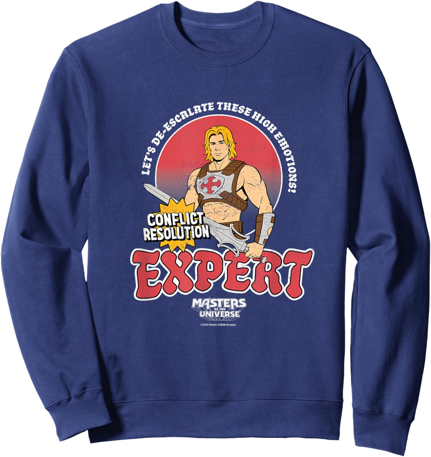 Maîtres de l'univers : He-Man Conflict Resolution Expert Sweatshirt - Sweatshirt | Navy