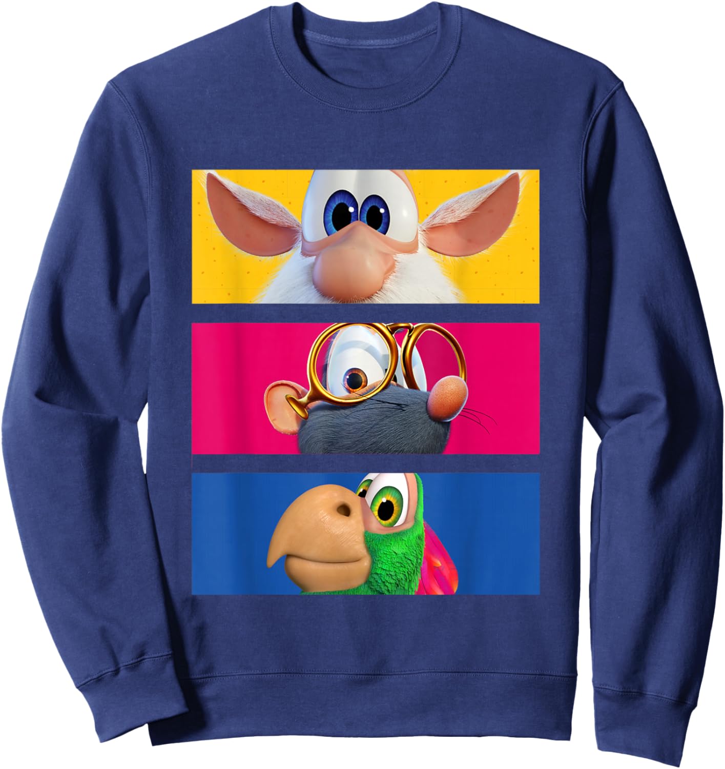 Booba & Friends Eyes Sweatshirt - Sweatshirt | Navy