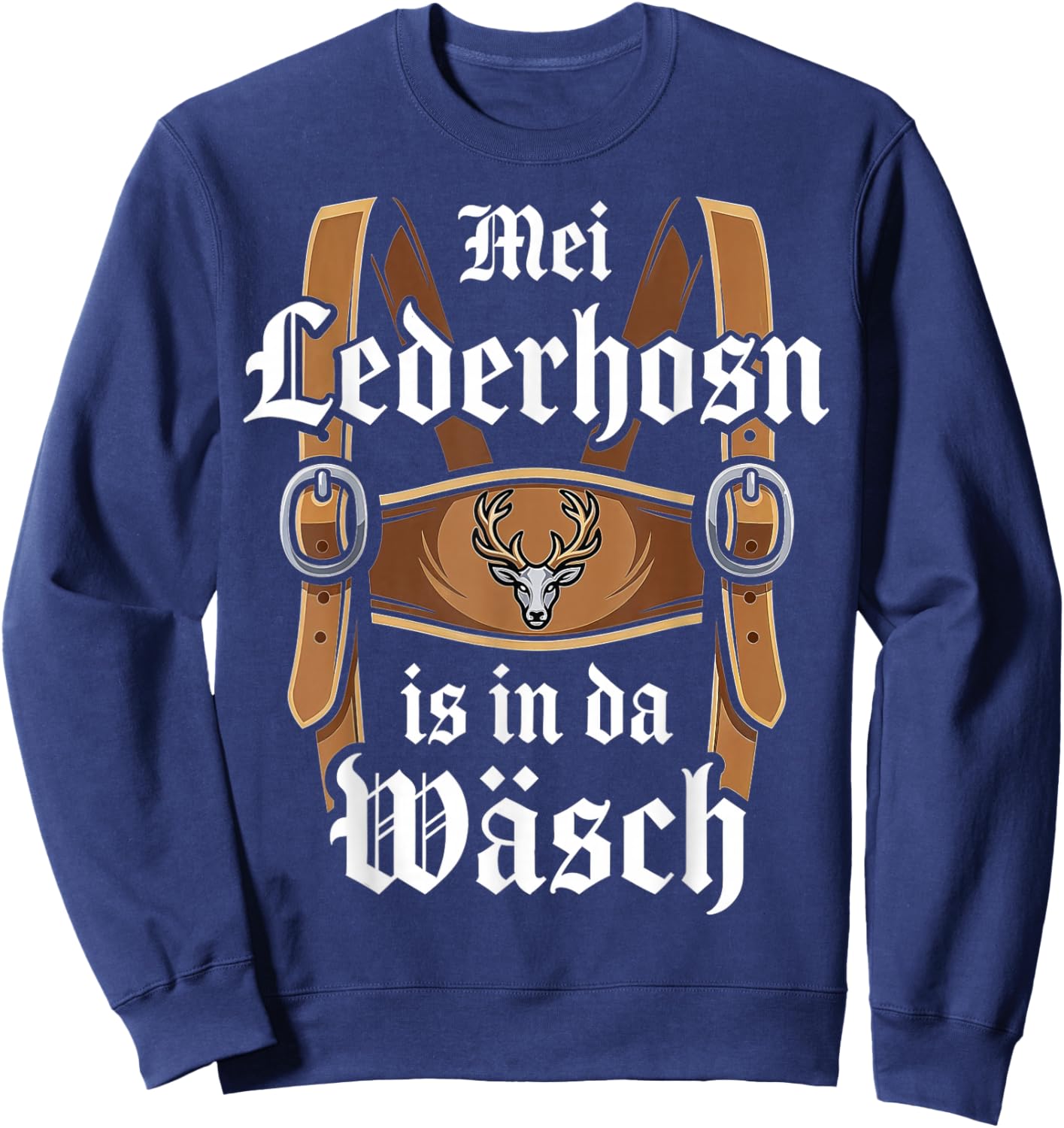 Trachtenshirt Herren Passend für Oktoberfest Herren Trachten Sweatshirt - Sweatshirt | Navy