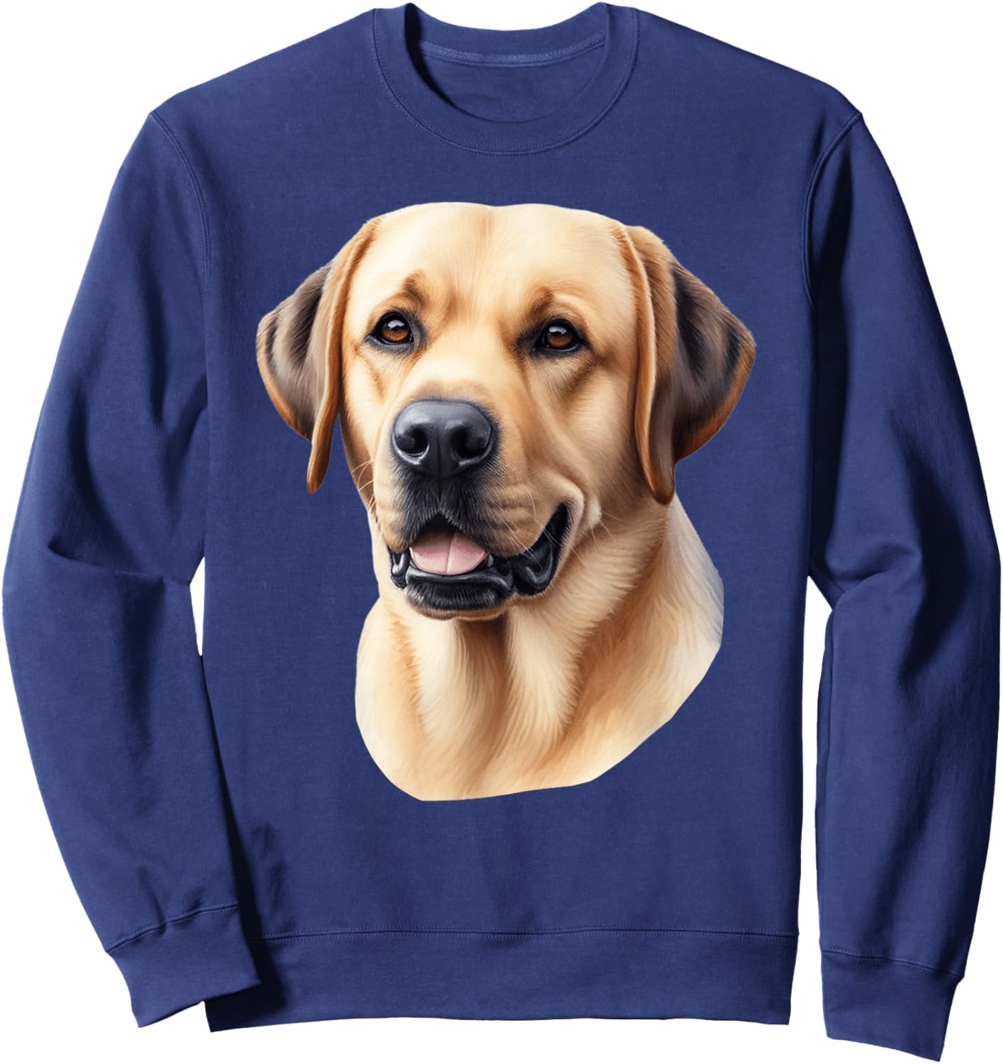 Labrador Retriever Dog Portrait Sweatshirt - Sweatshirt | Navy