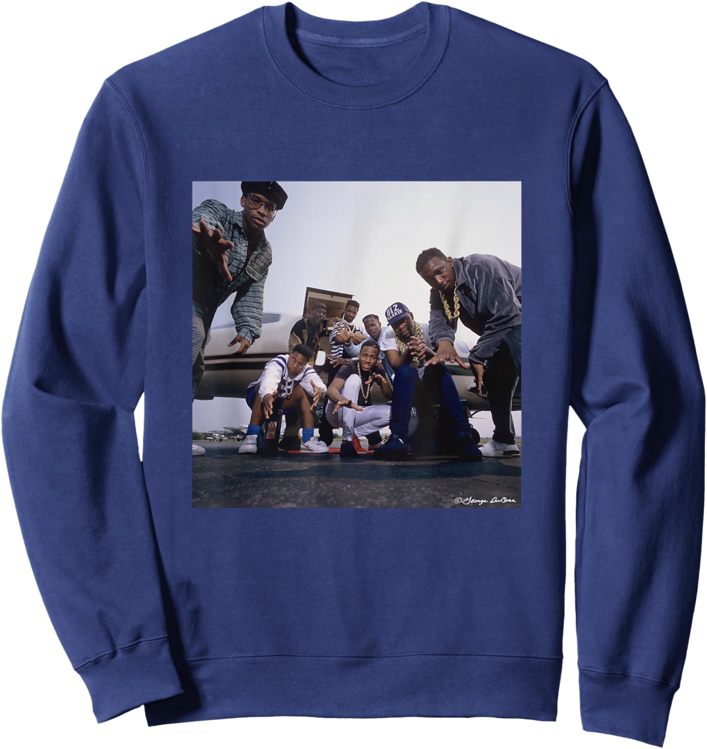 The Juice Crew Allstars Hip Hop Group By George DuBose Sweatshirt - Sweatshirt | Navy