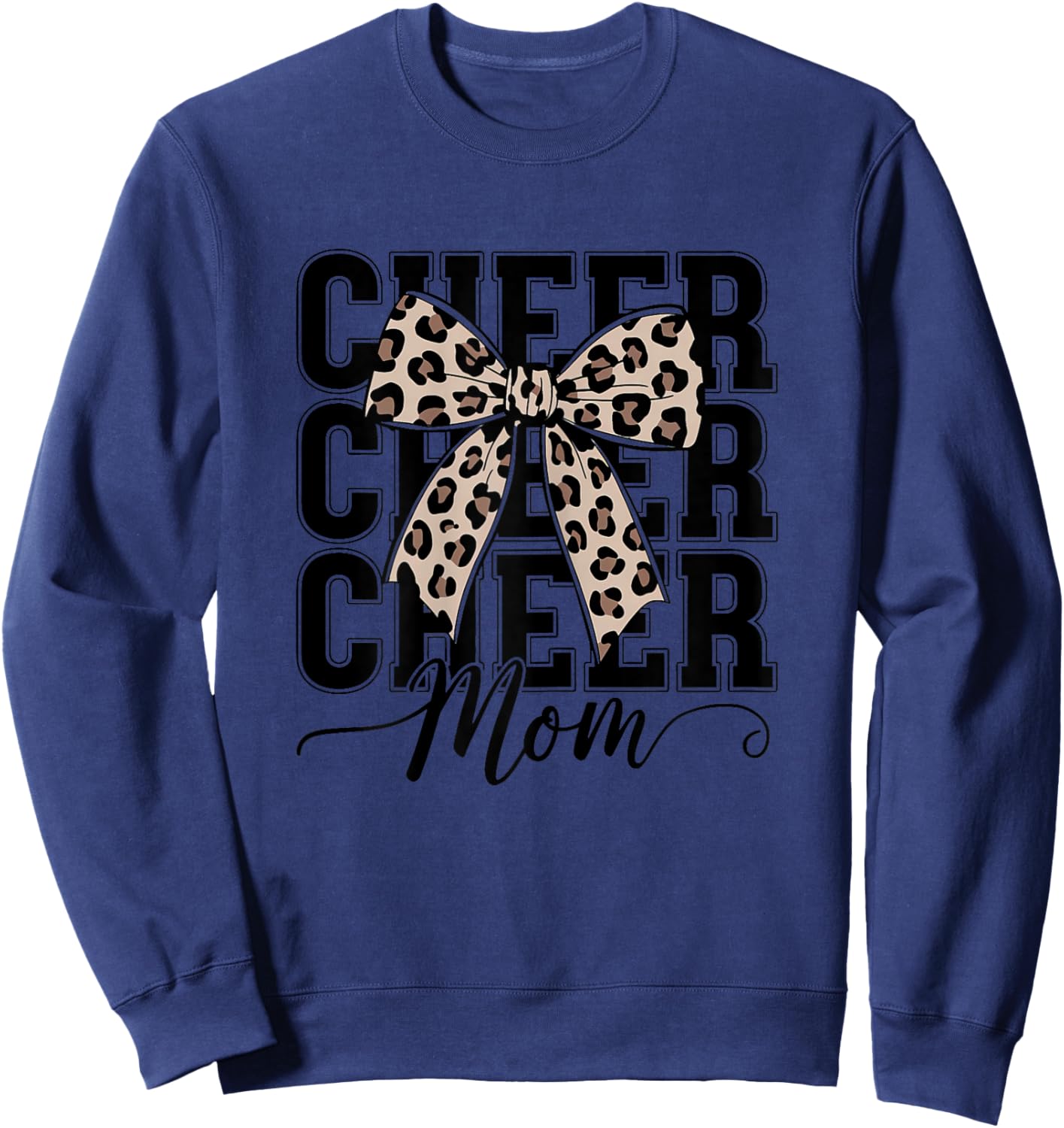 Cheer Mom Cheerleader Mom Cheer Mama Biggest Fan Mothers Day Sweatshirt - Sweatshirt | Navy