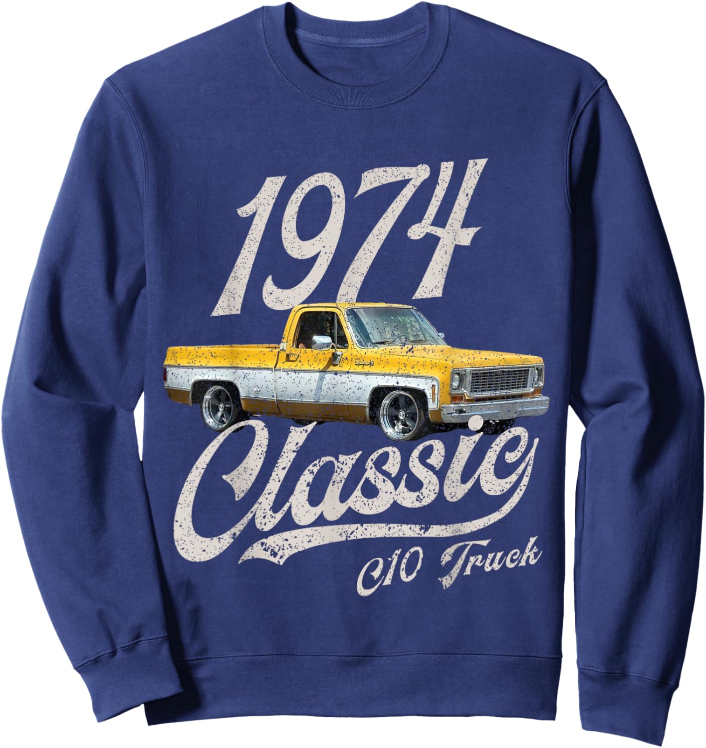 1974 74 C10 Truck Sweatshirt - Sweatshirt | Navy