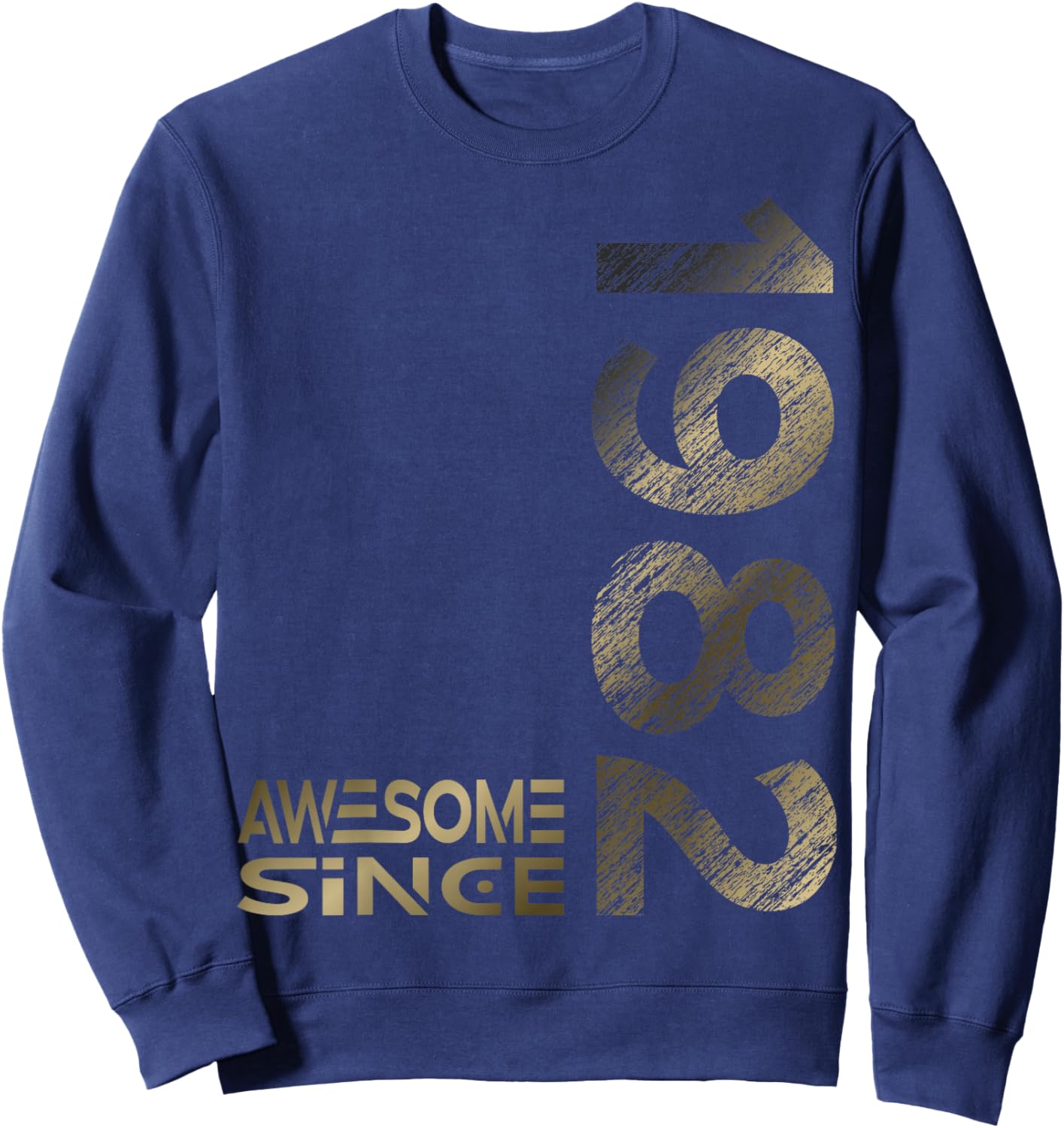 Awesome since 1982 44th Birthday Sweatshirt - Sweatshirt | Navy