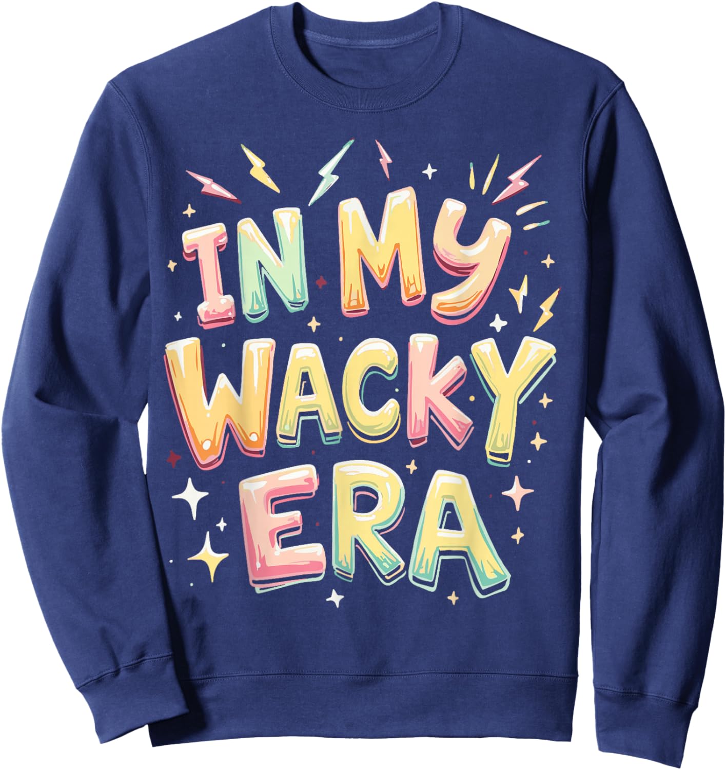 in My Wacky Era Wacky Costume Mismatch Day Outfit Sweatshirt - Sweatshirt | Navy