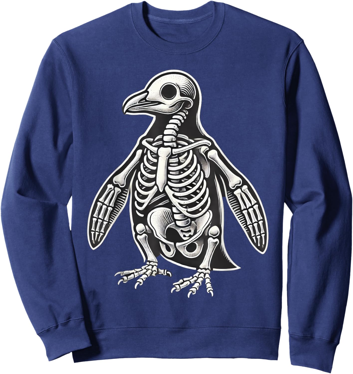 Penguin Skeleton Halloween Sweatshirt - Sweatshirt | Navy