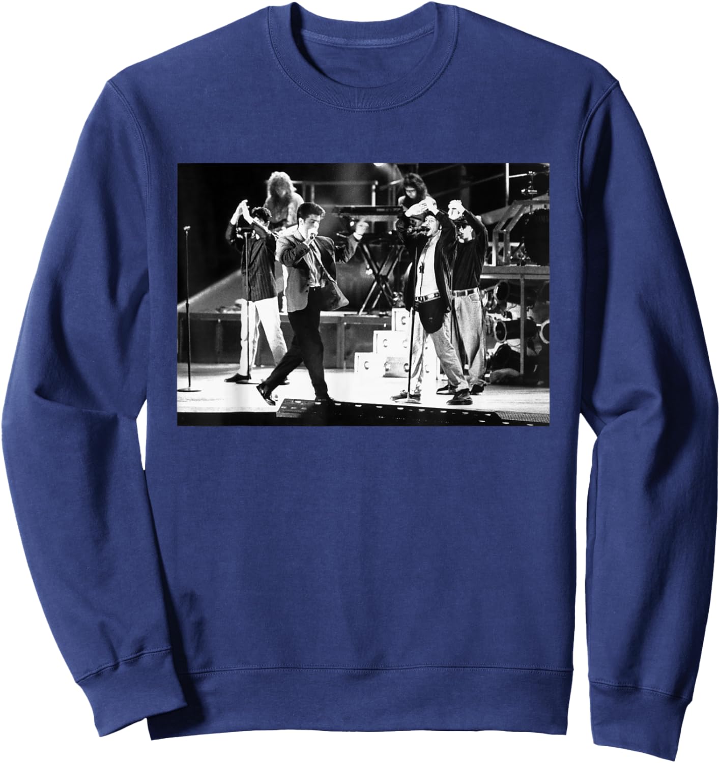 New Kids On The Block No More Games Tour 1991 Sweatshirt - Sweatshirt | Navy