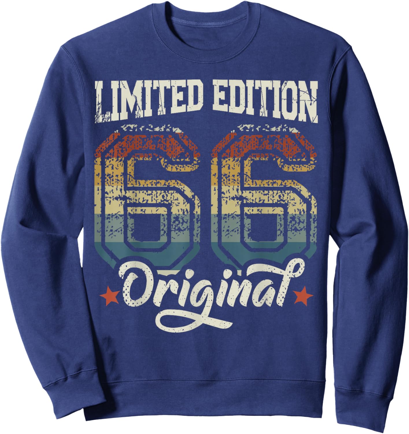 60th Birthday Man Woman 60 Years 1966 Funny Gift Sweatshirt - Sweatshirt | Navy