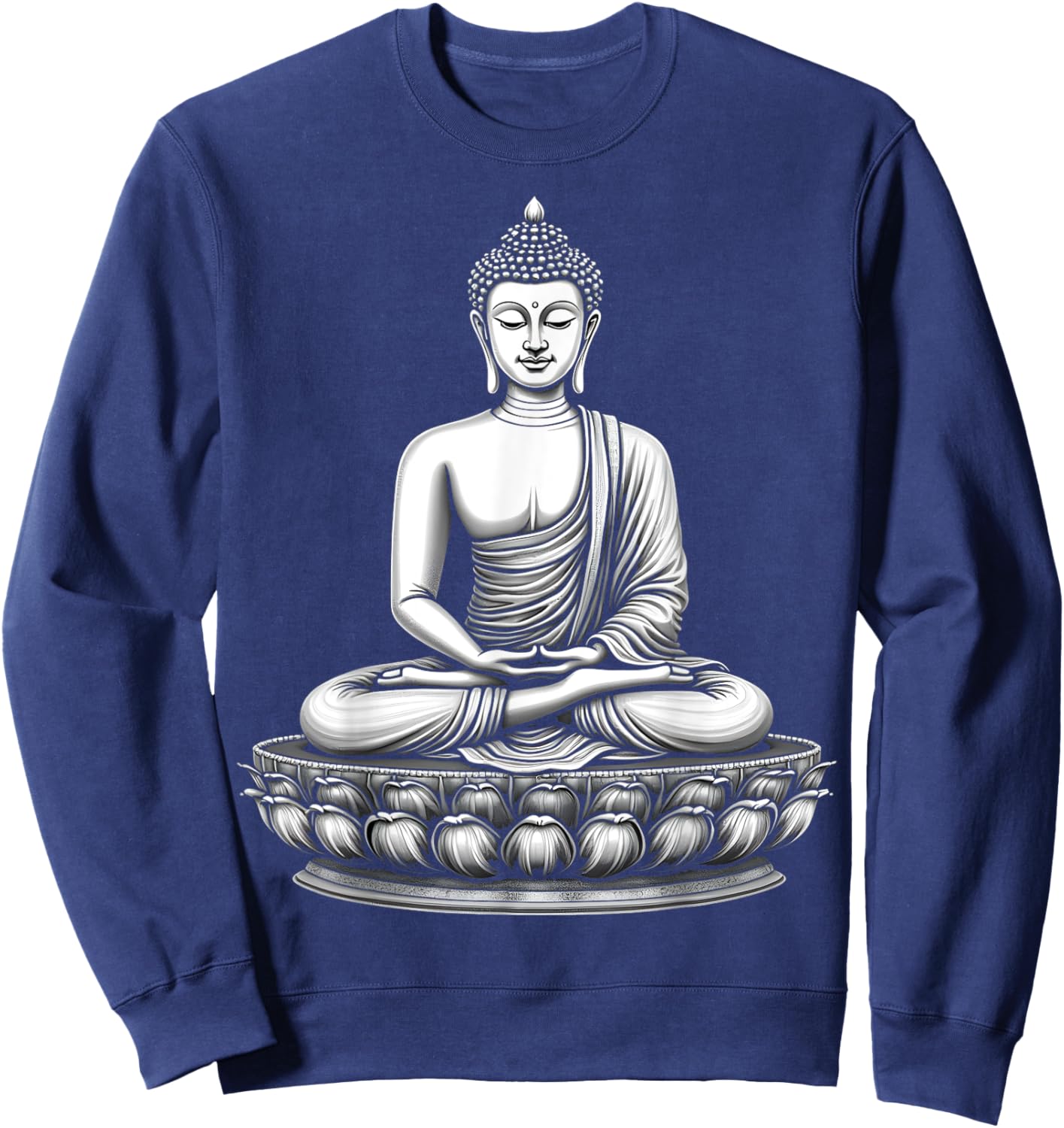 Buddha Serenity Meditation Sweatshirt - Sweatshirt | Navy