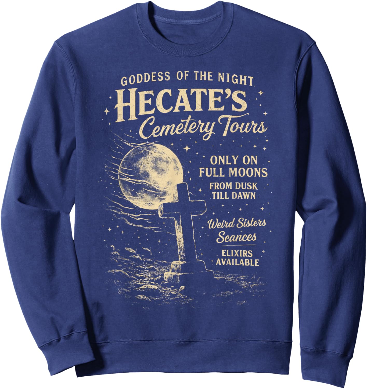 Hekate Hecate Greek Mythology Feminist Goddess of Witchcraft Sweatshirt - Sweatshirt | Navy